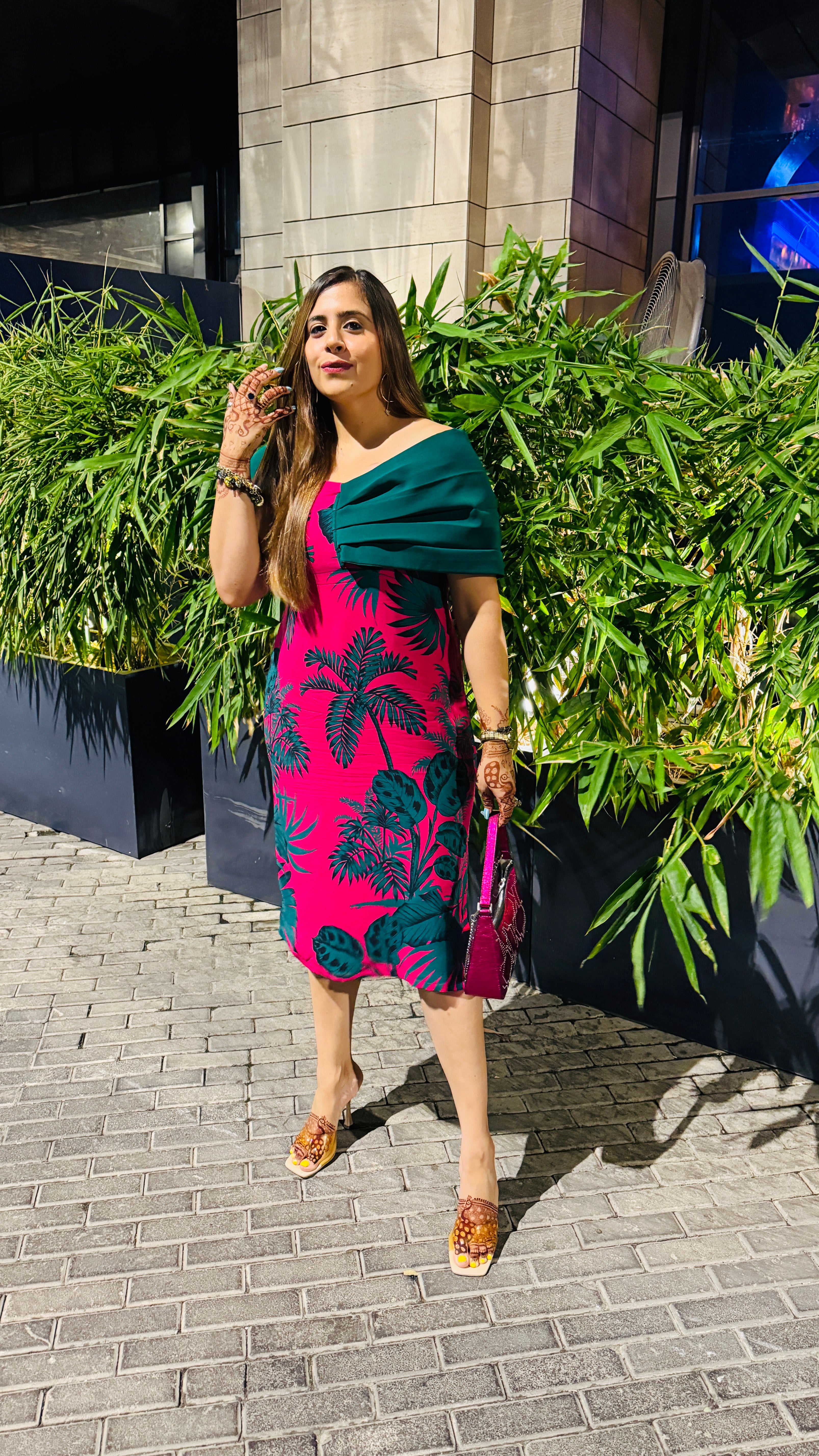 Pink Paradise Midi Dress