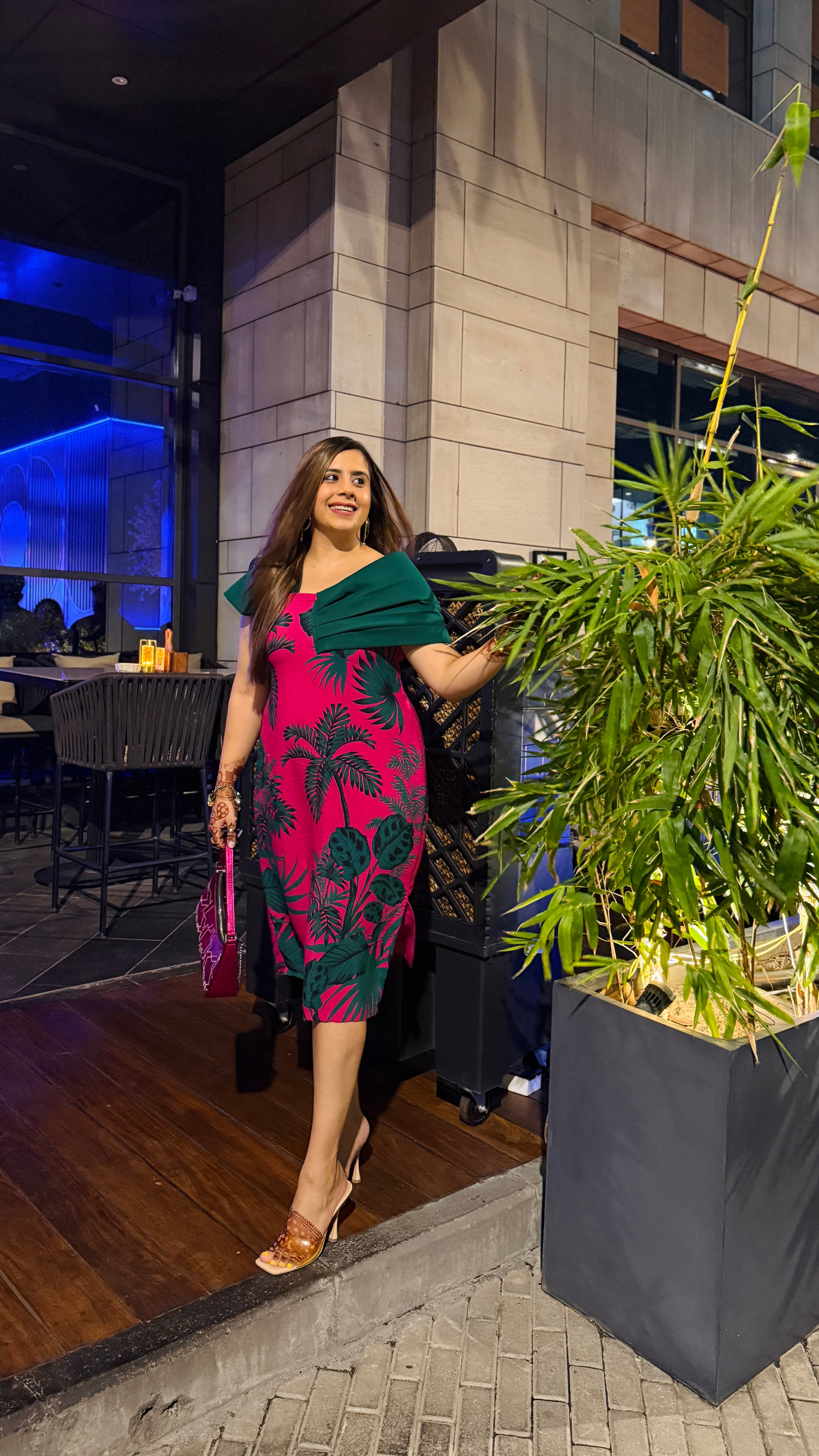 Pink Paradise Midi Dress