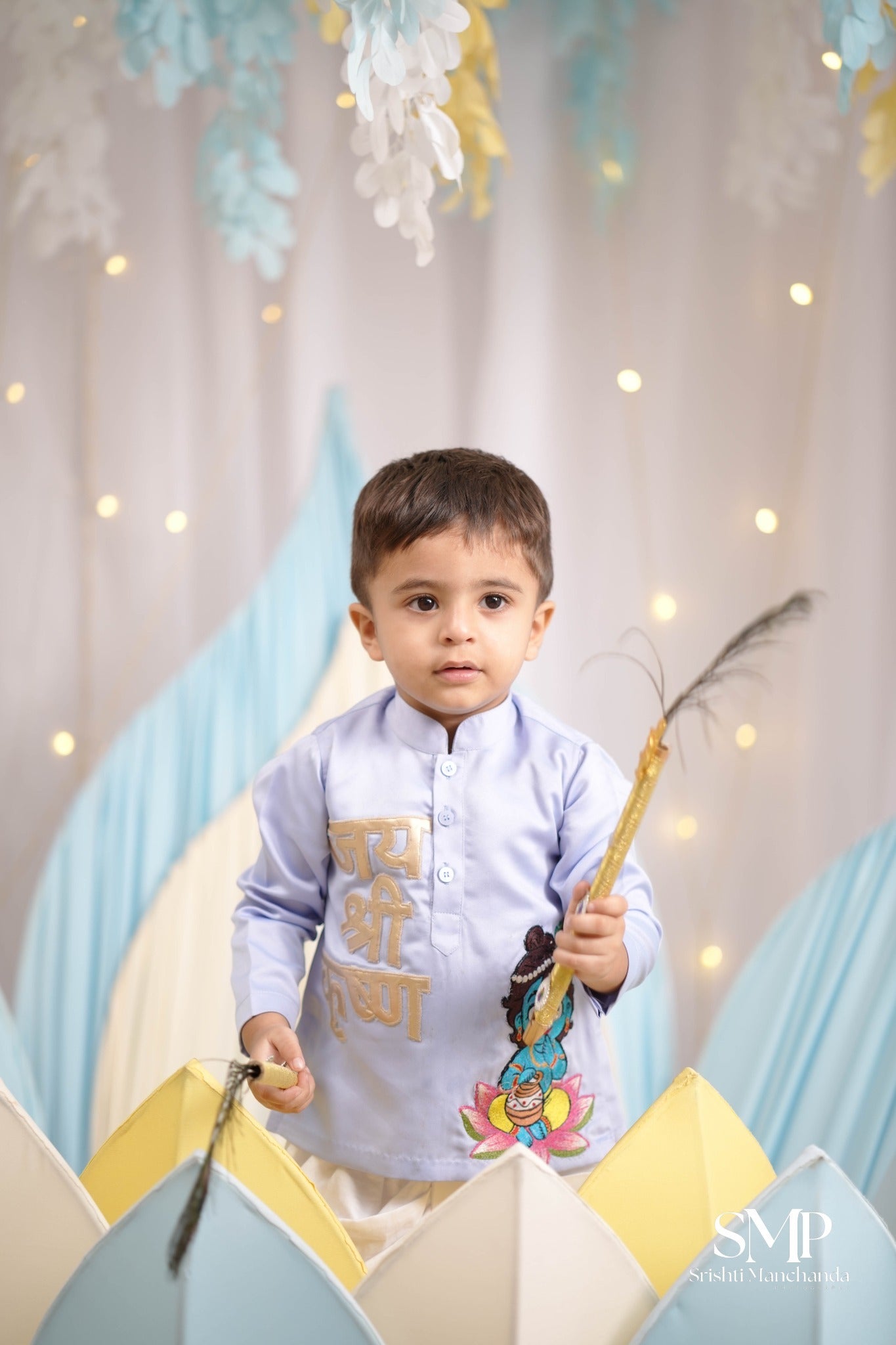 Ice Blue Kanha Poshak