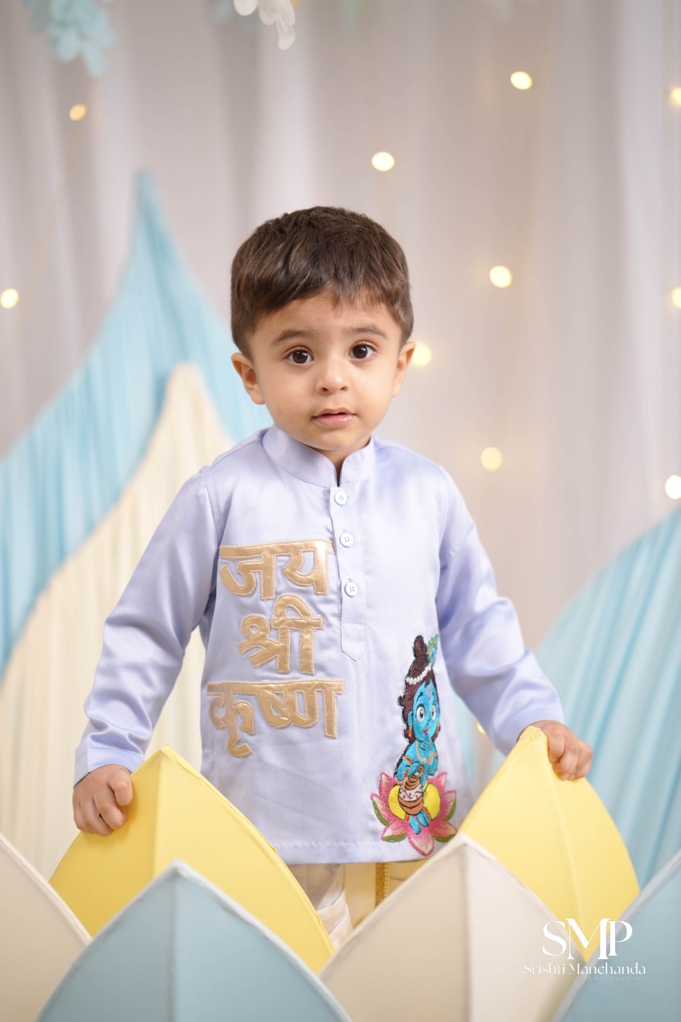 Ice Blue Kanha Poshak