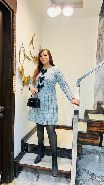 Bow Beauty Tweed Dress