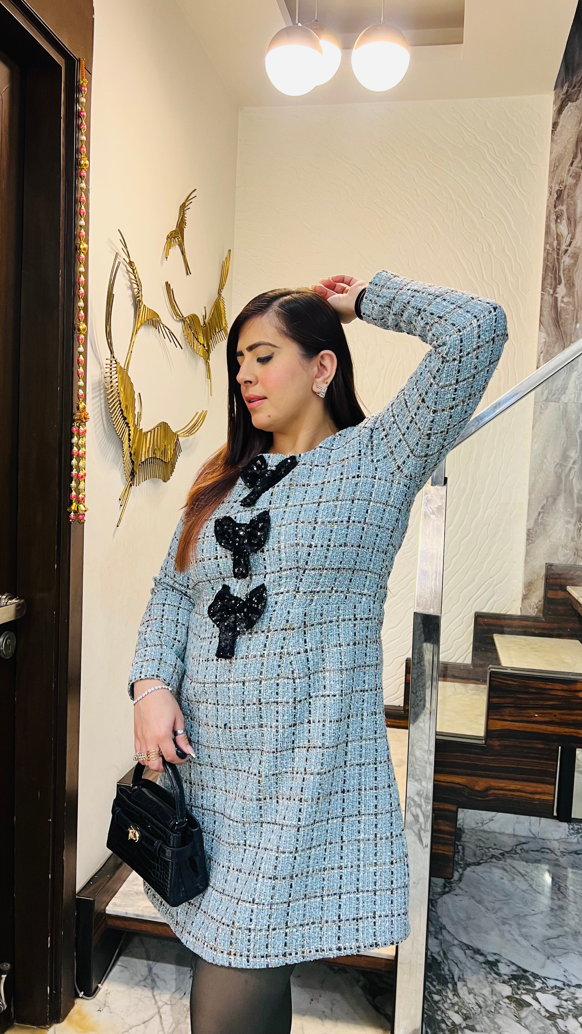 Bow Beauty Tweed Dress