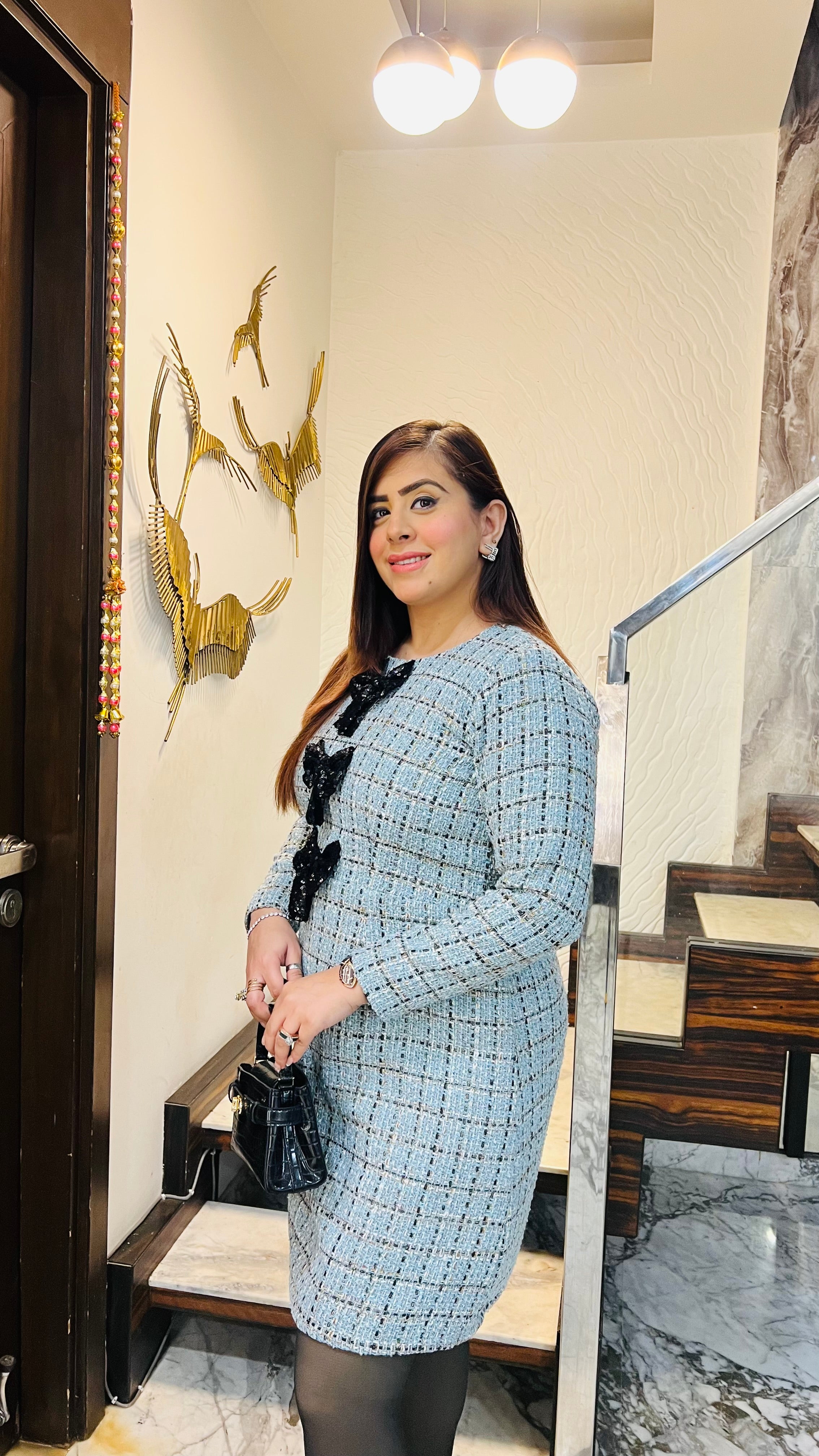 Bow Beauty Tweed Dress