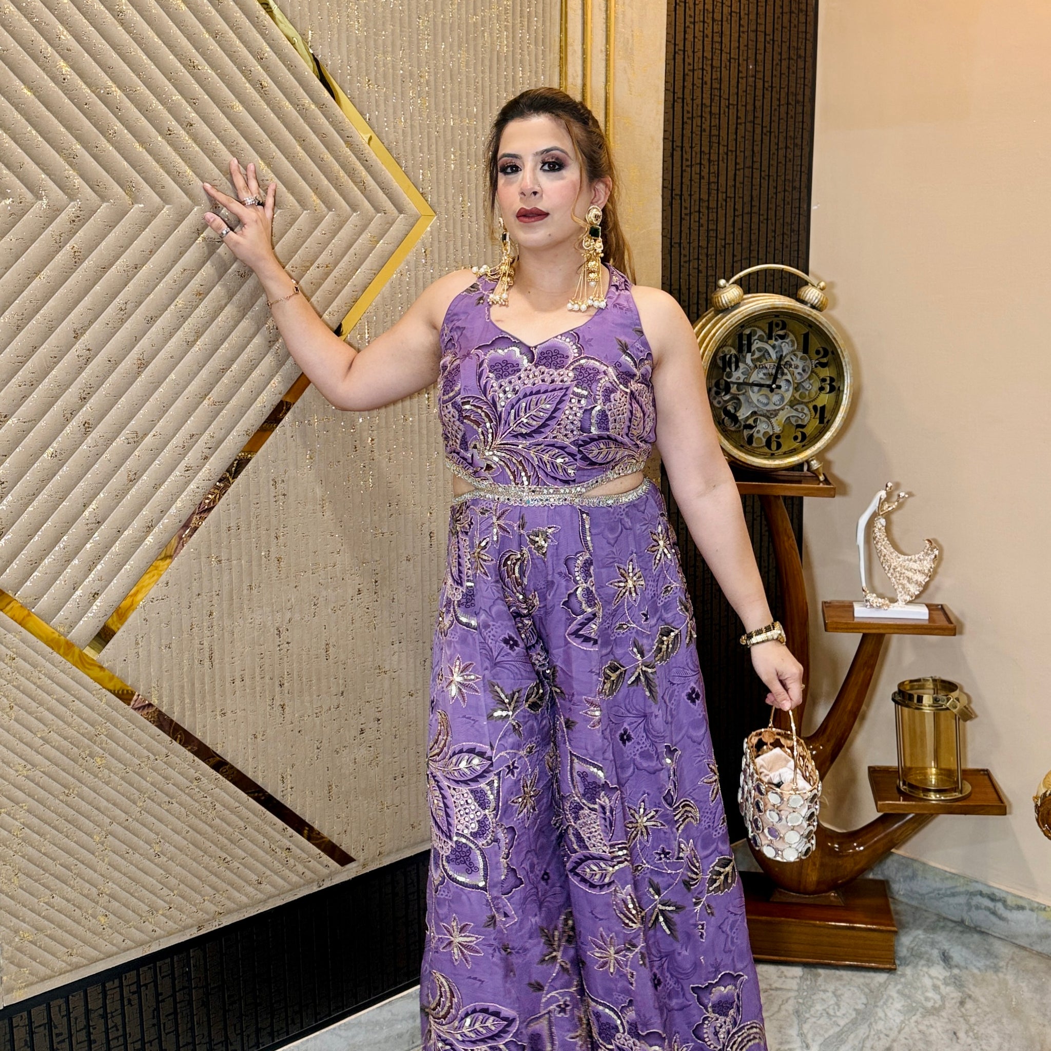 Lavender Mehandi Jumpsuit