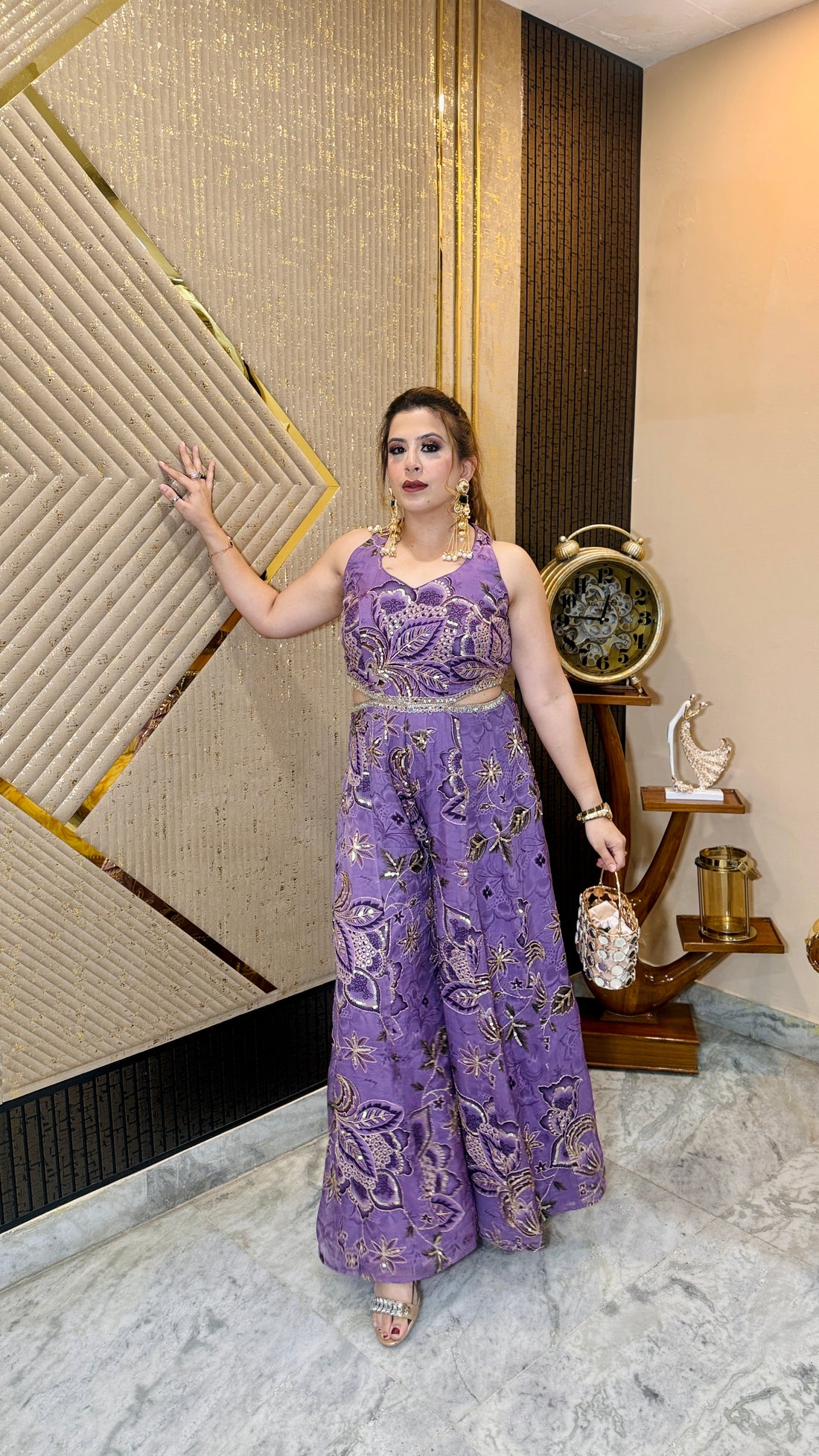 Lavender Mehandi Jumpsuit