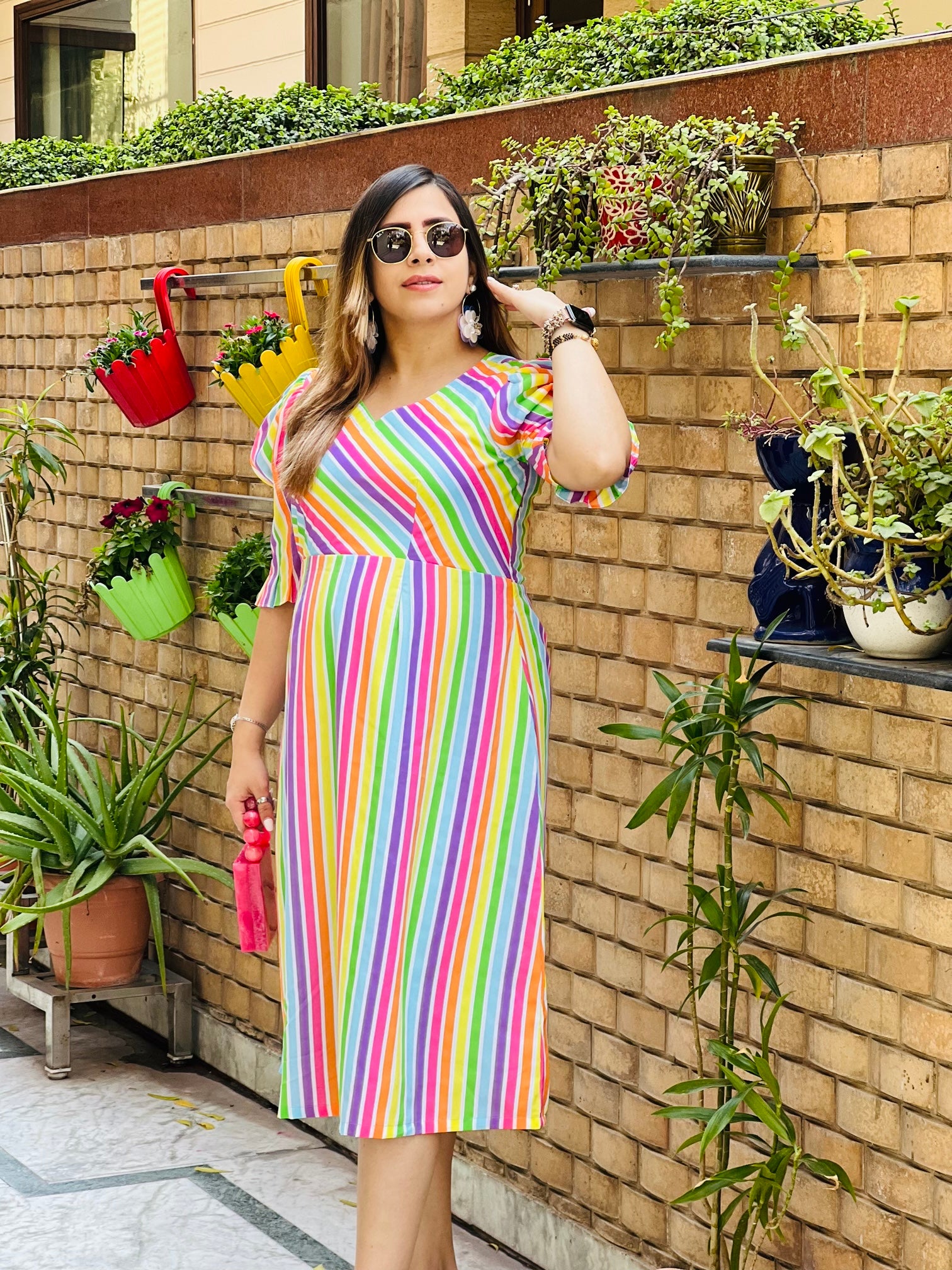 Candy Stripes Midi
