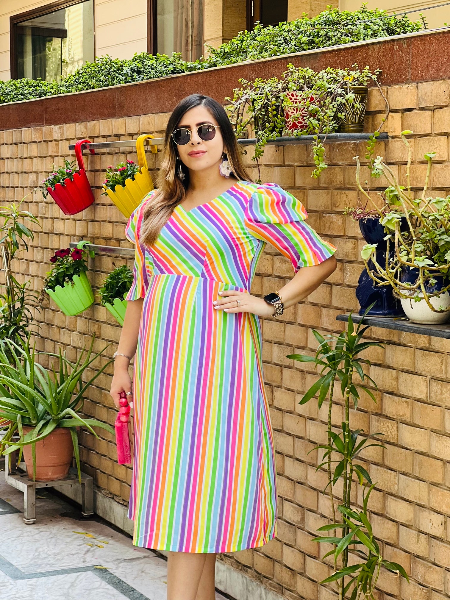 Candy Stripes Midi