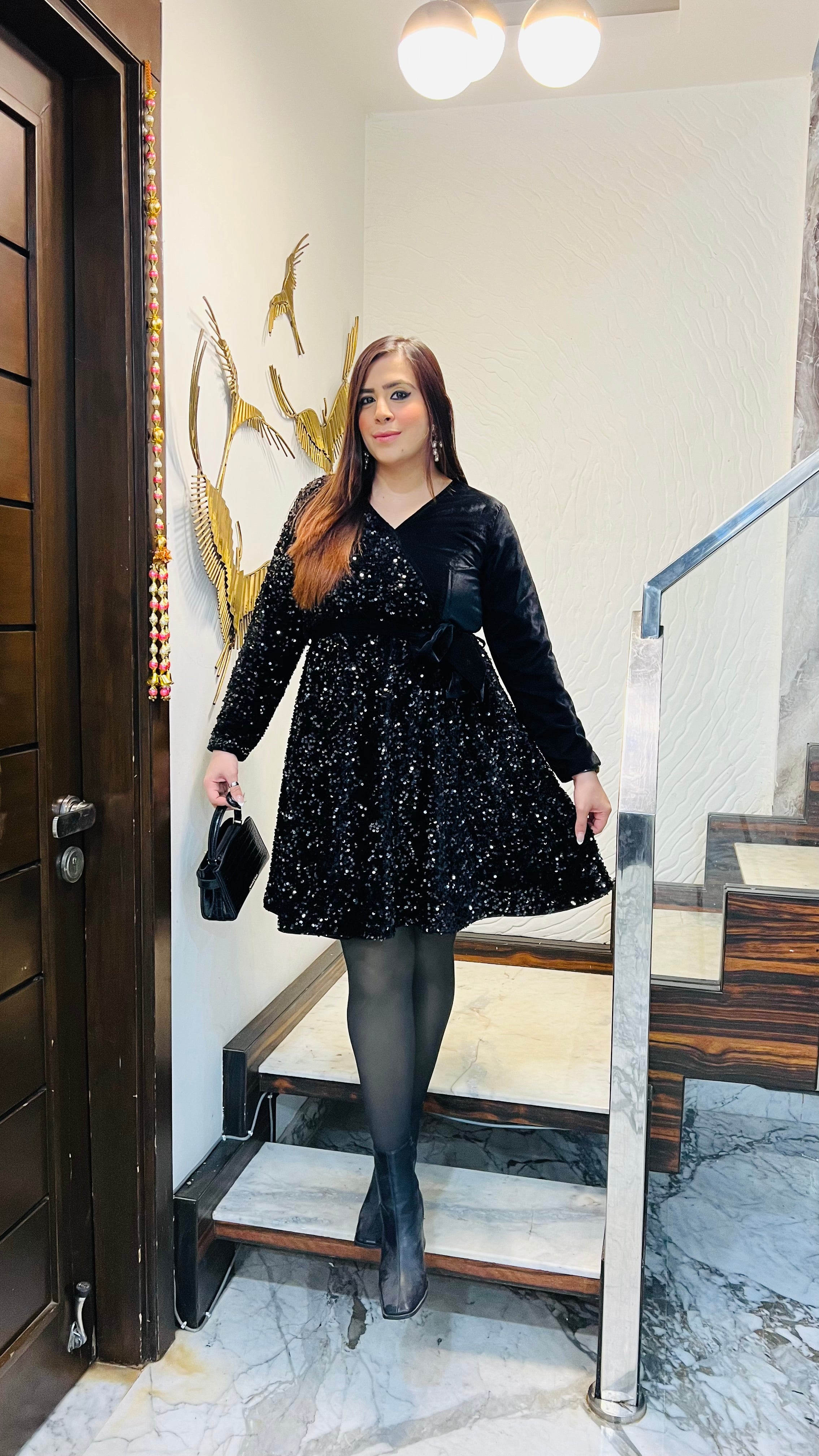 Devil’s Black Sequin Dress
