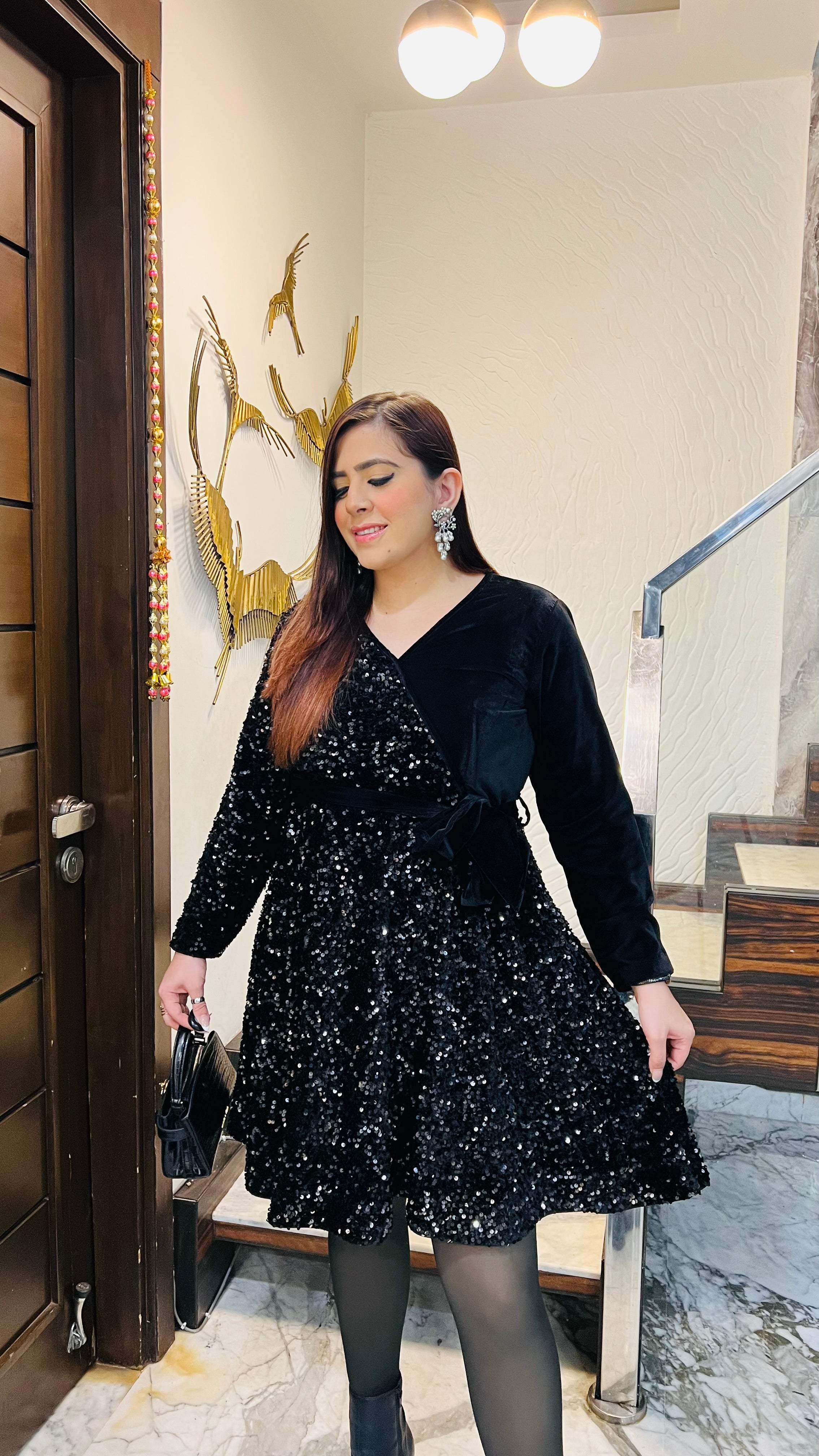 Devil’s Black Sequin Dress