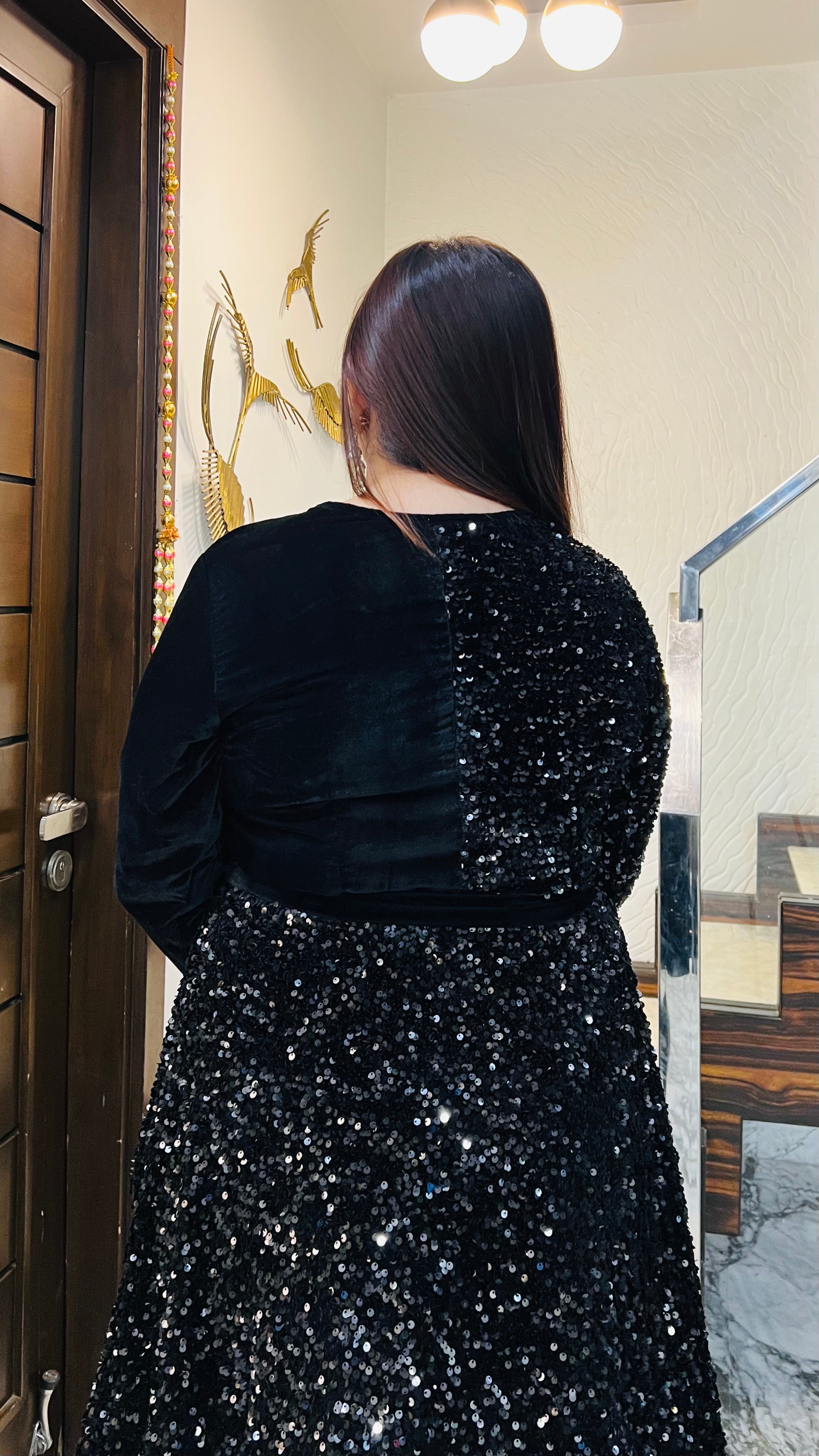 Devil’s Black Sequin Dress