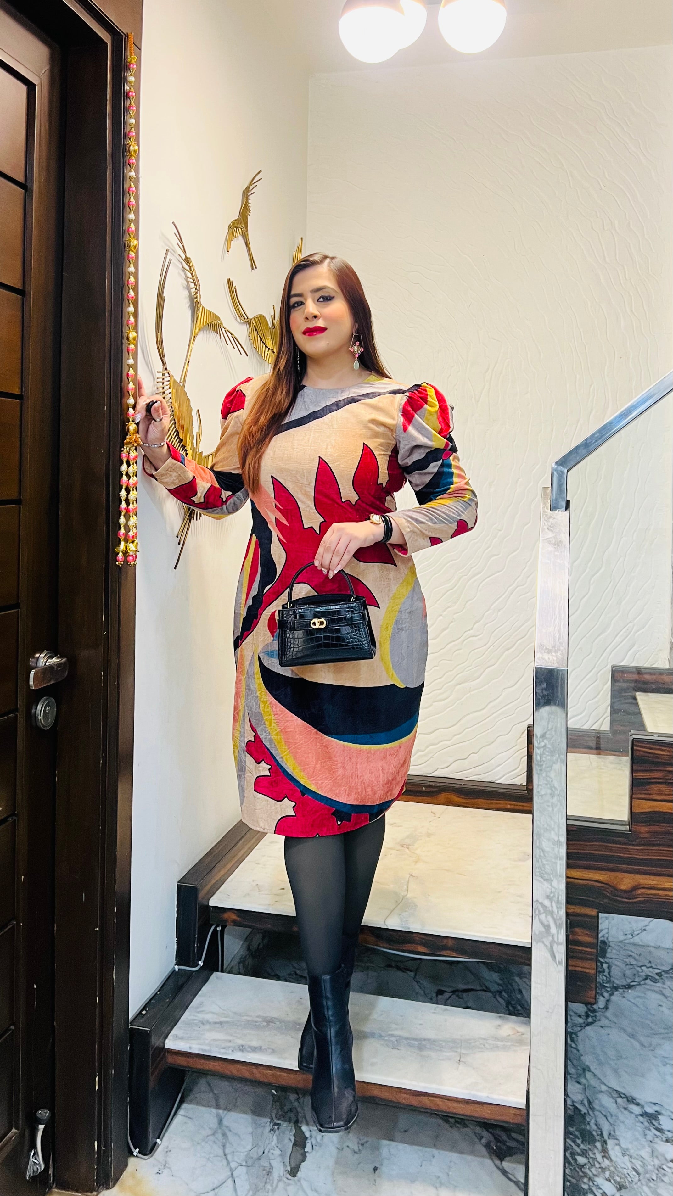 Versatile Velvet Midi Dress