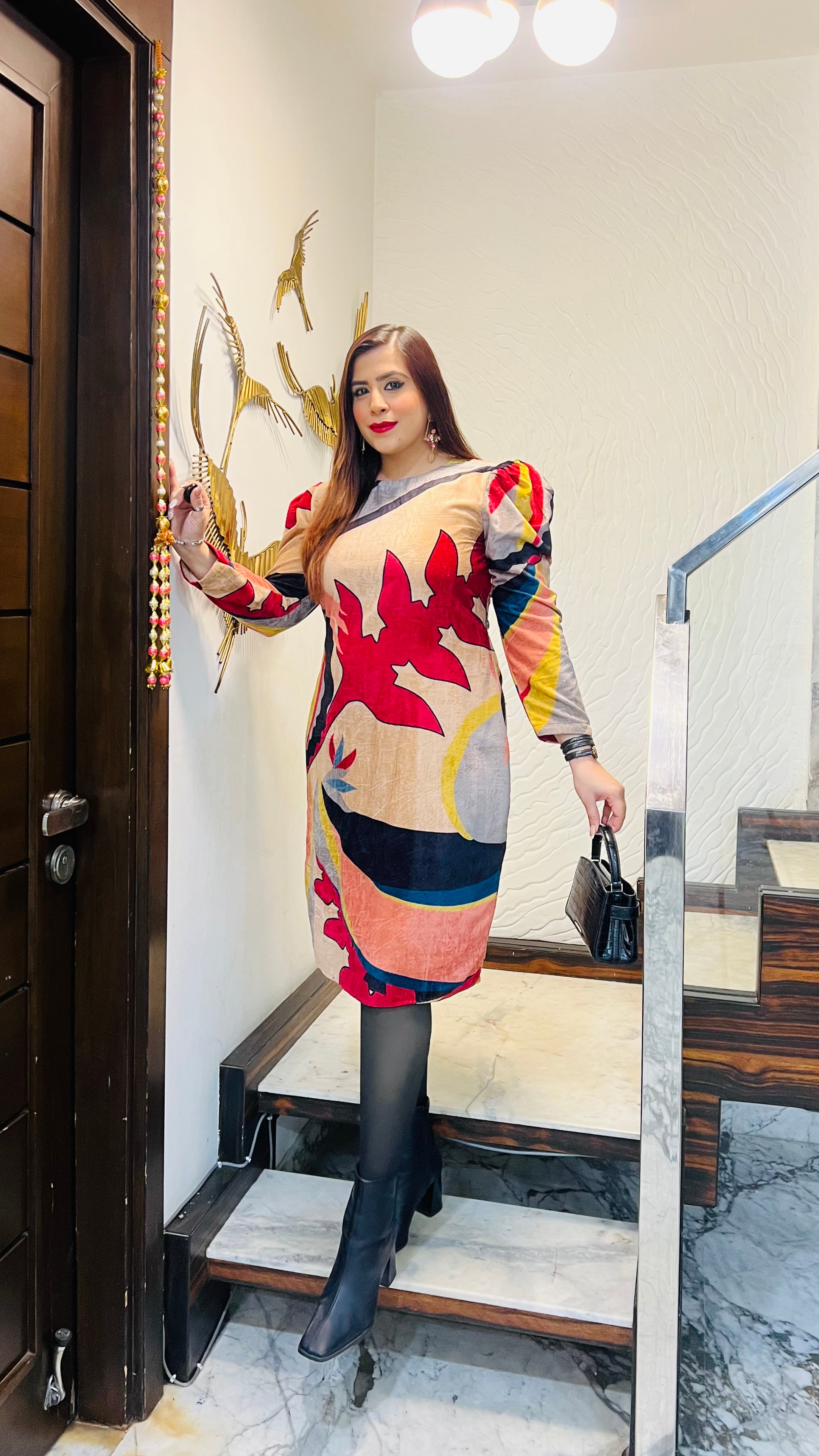 Versatile Velvet Midi Dress