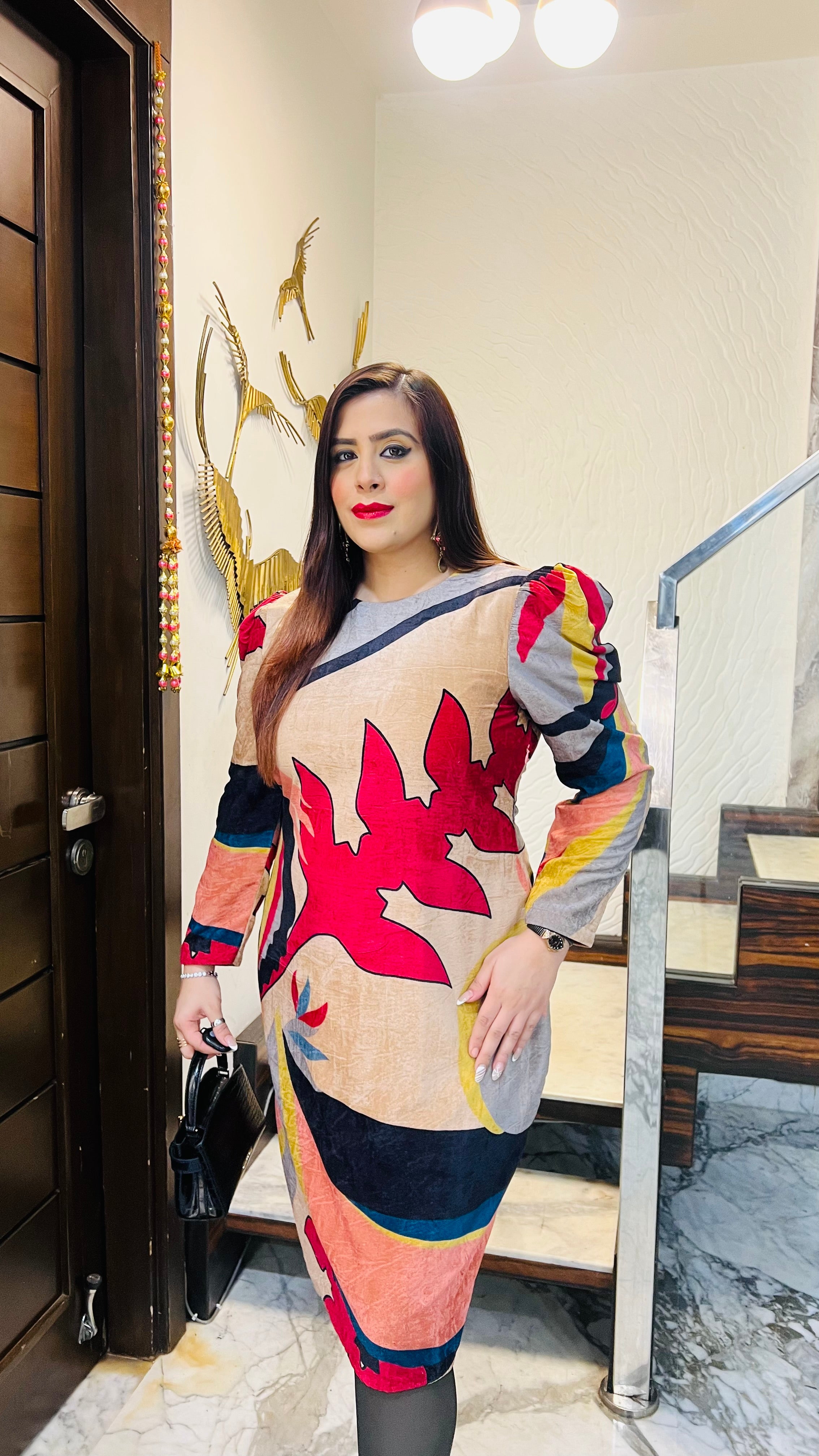 Versatile Velvet Midi Dress