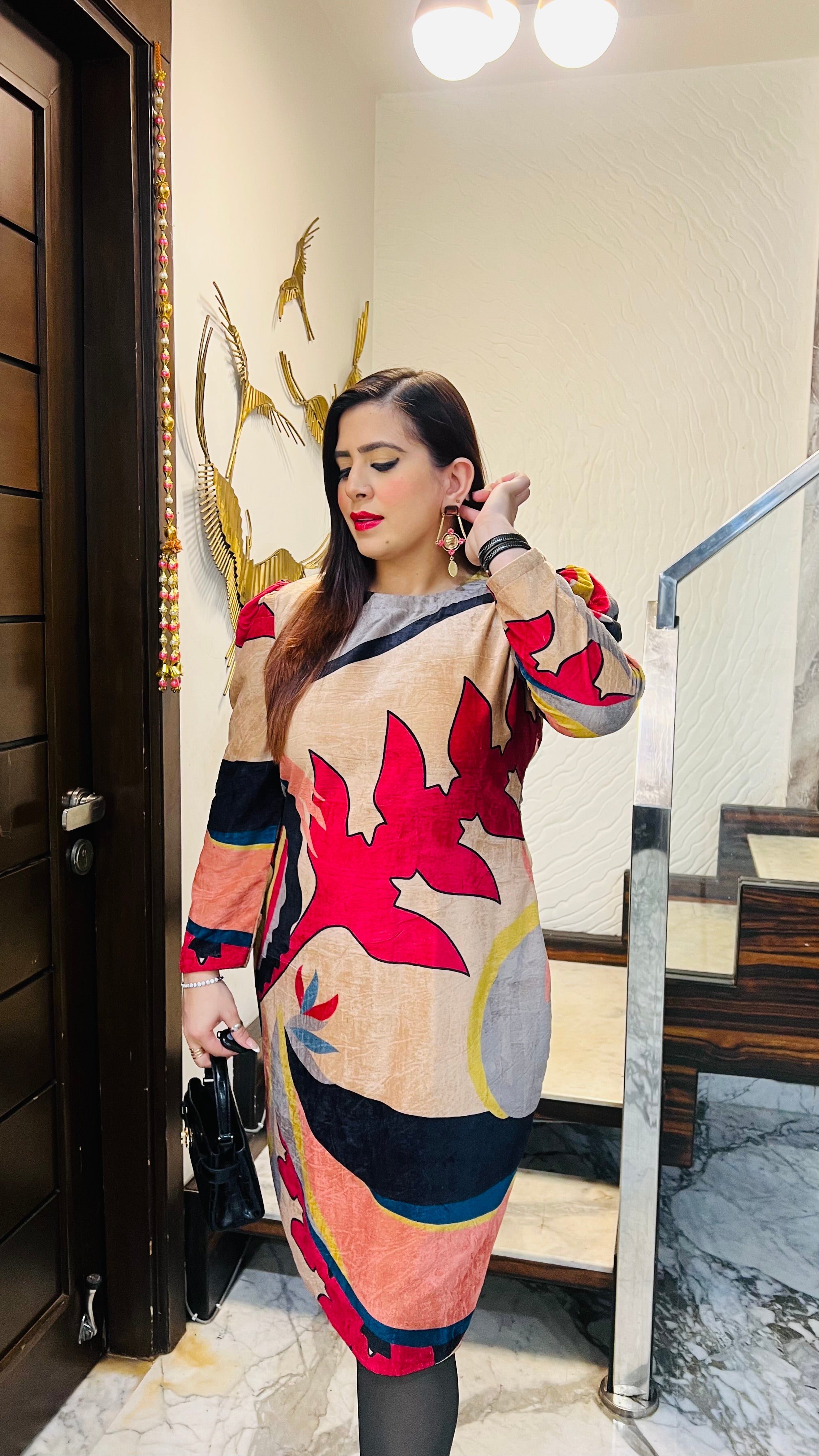 Versatile Velvet Midi Dress