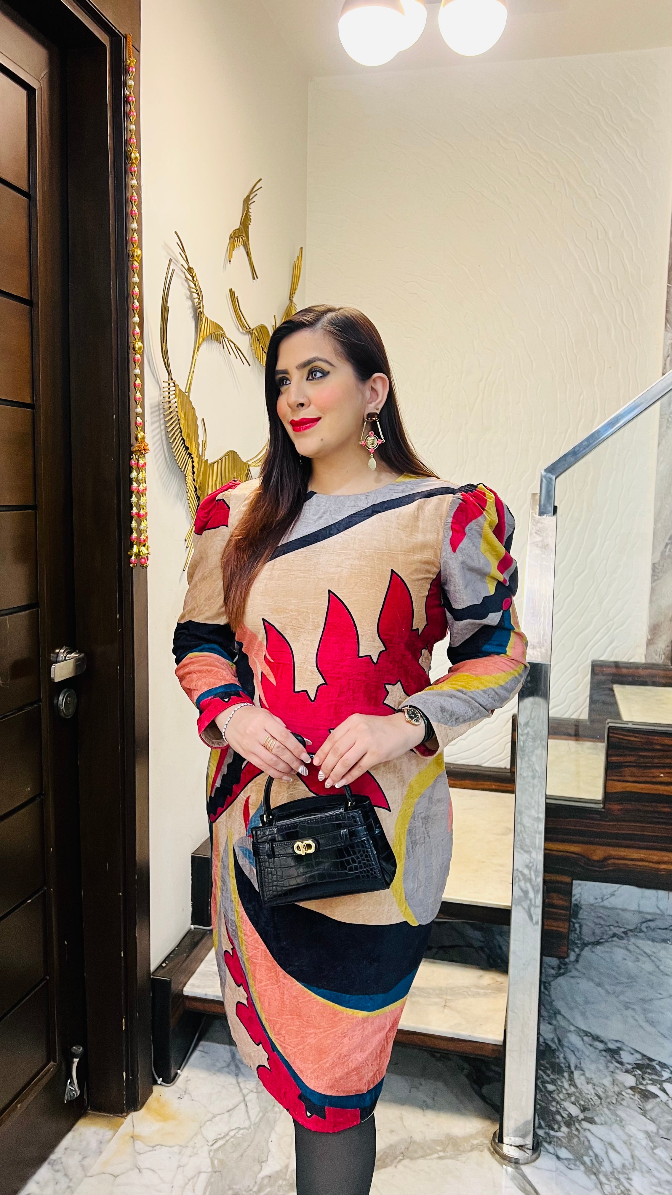 Versatile Velvet Midi Dress