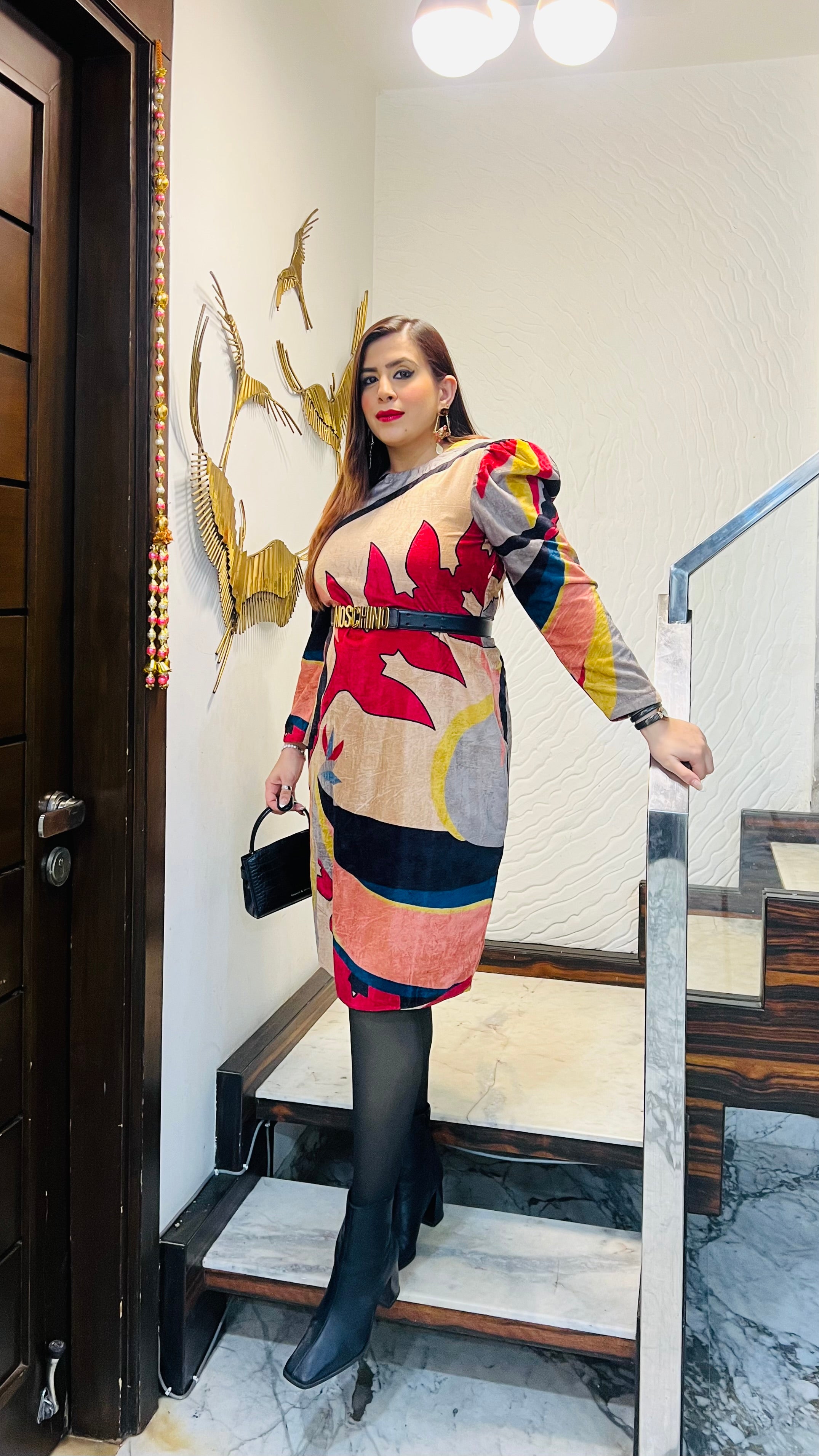 Versatile Velvet Midi Dress