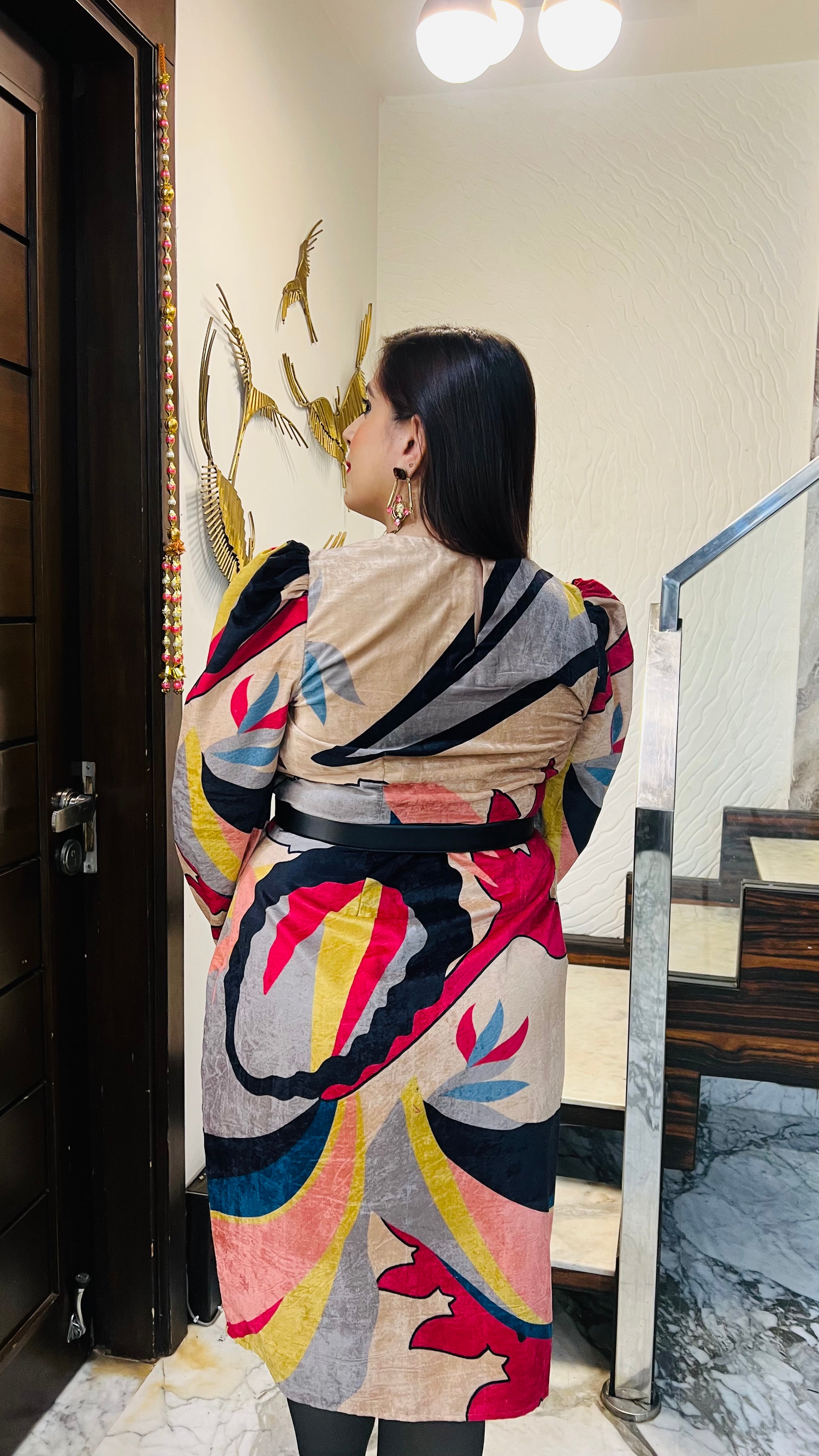 Versatile Velvet Midi Dress