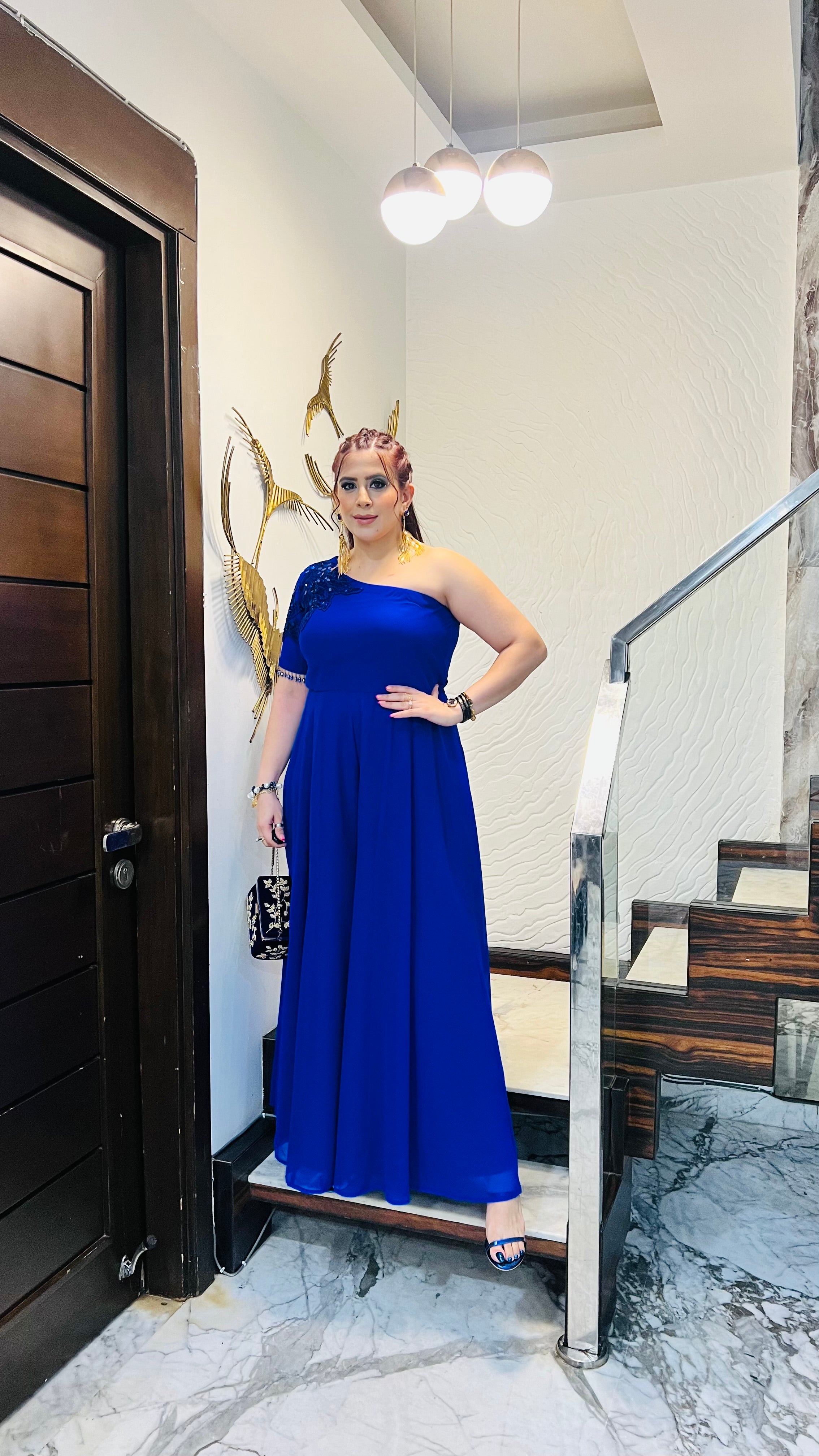 Royal Blue Designer Jumpsuit