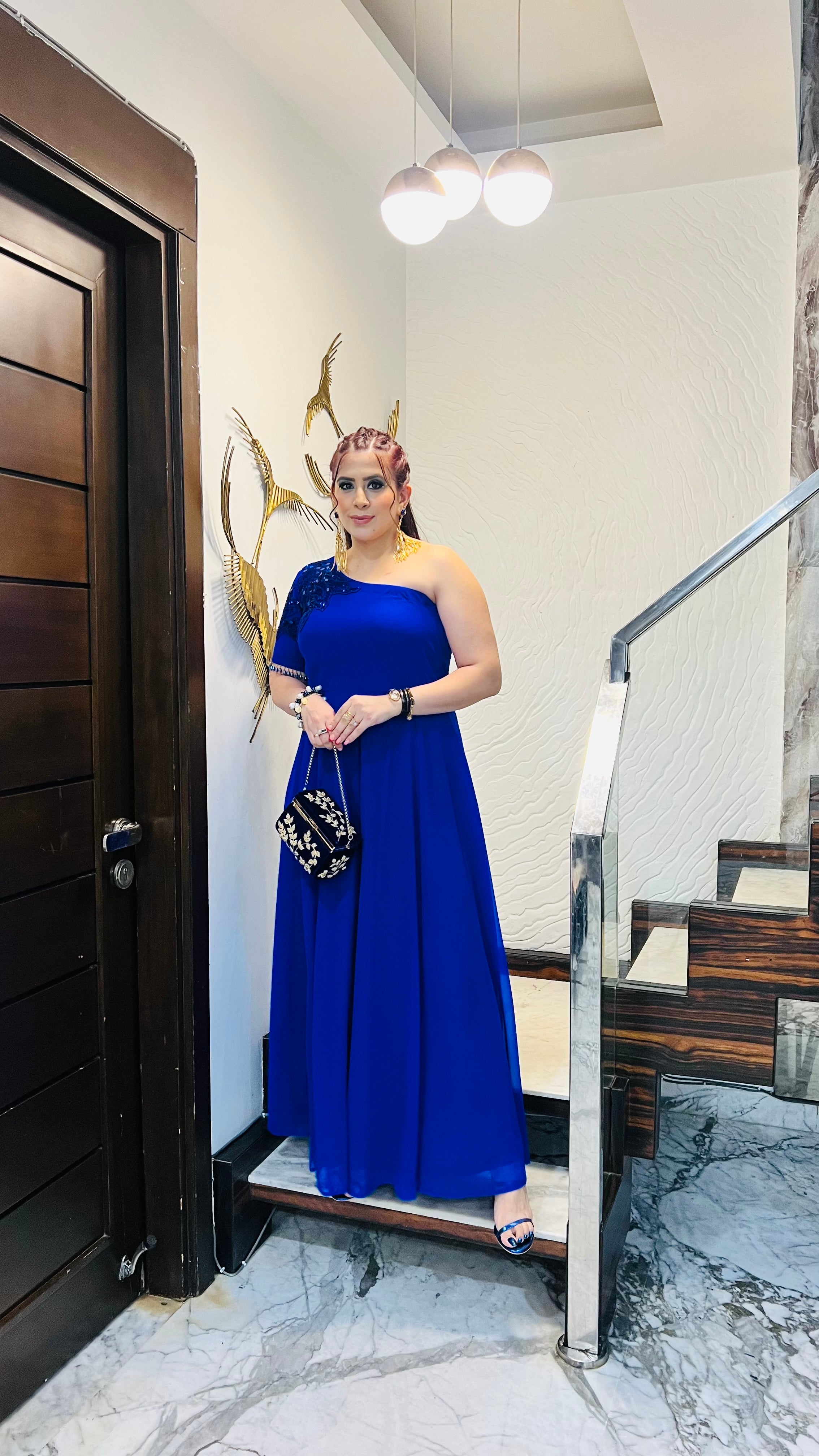 Royal Blue Designer Jumpsuit