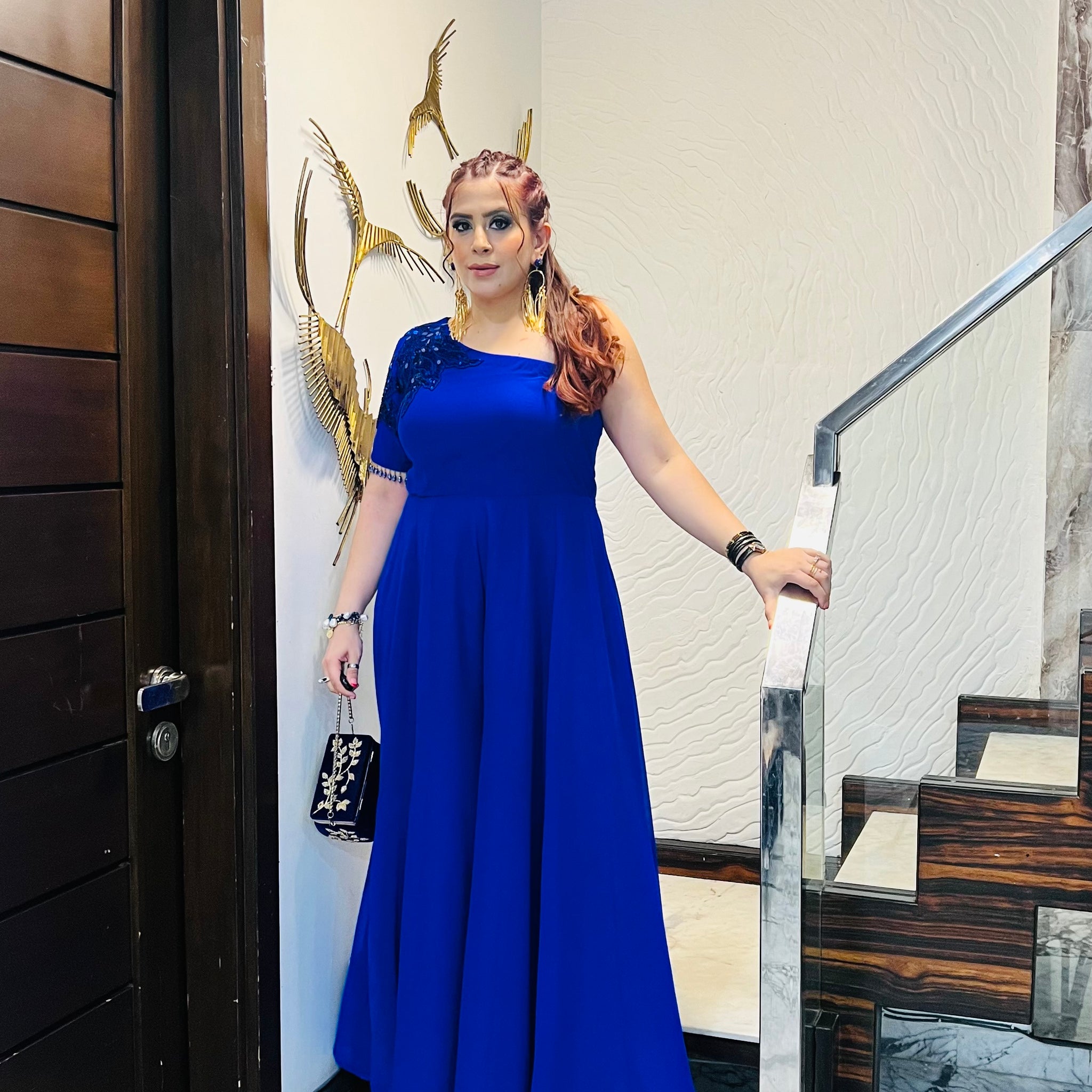 Royal Blue Designer Jumpsuit