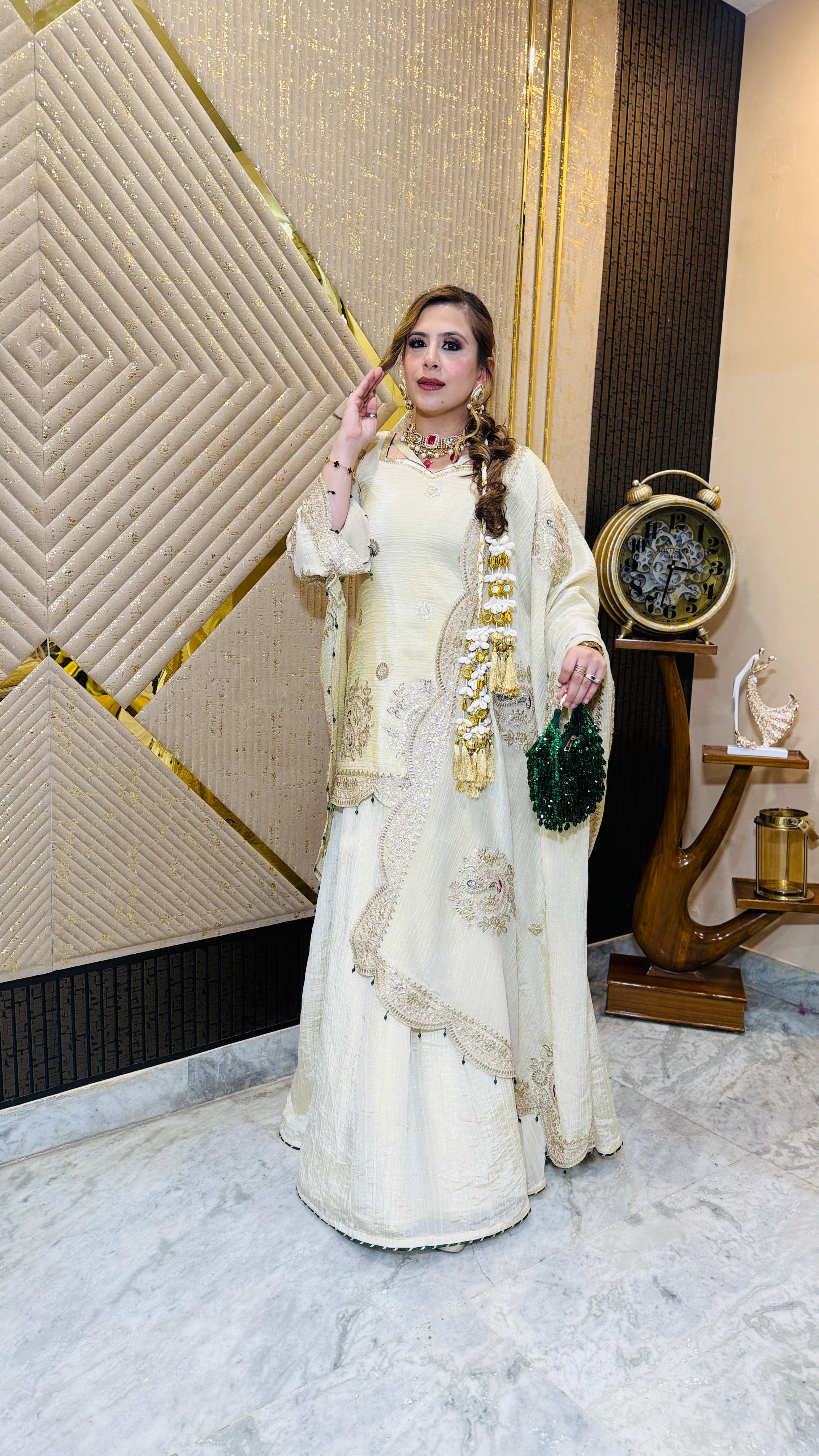 Bird Eye Lehenga Set