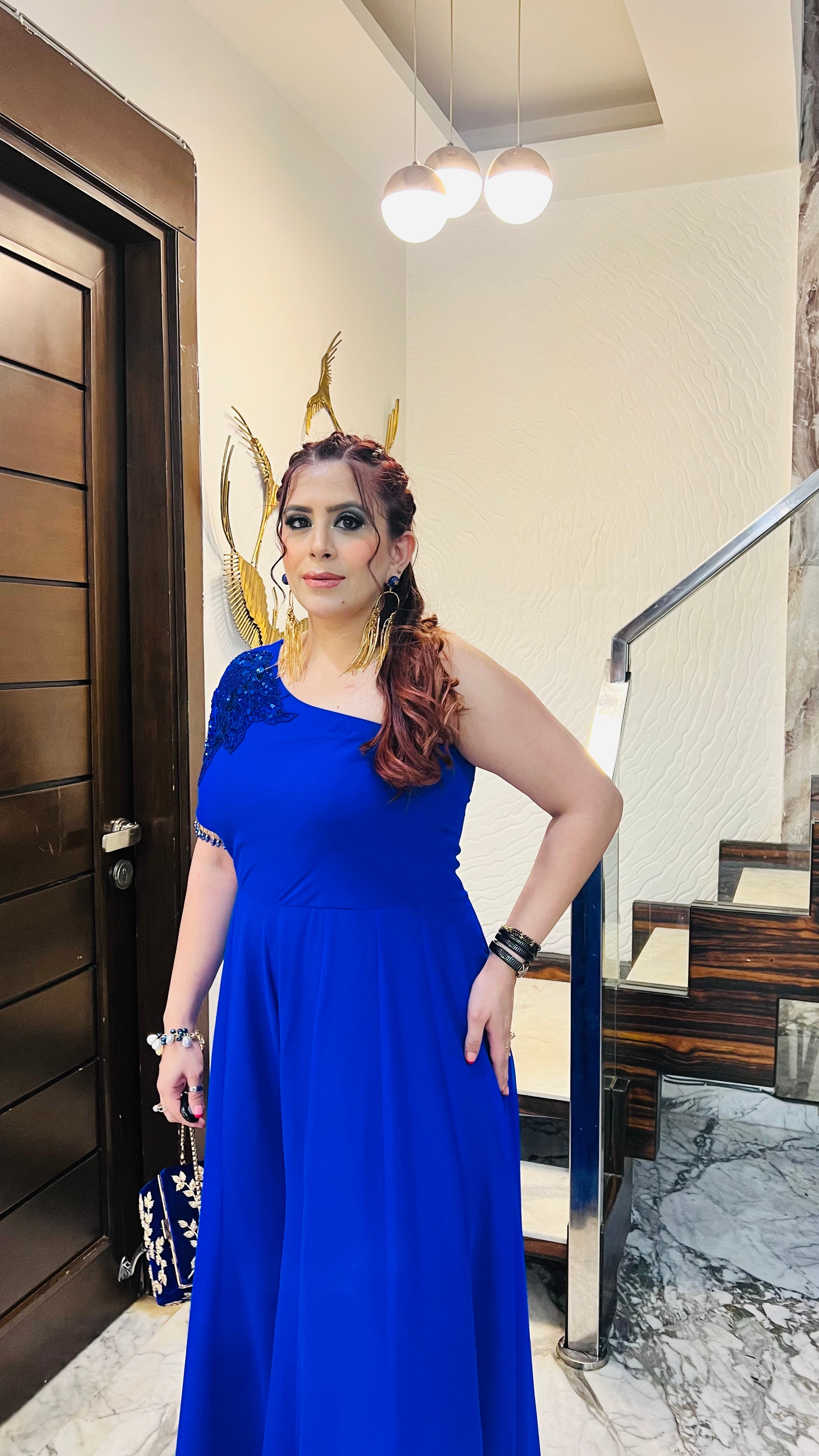 Royal Blue Designer Jumpsuit