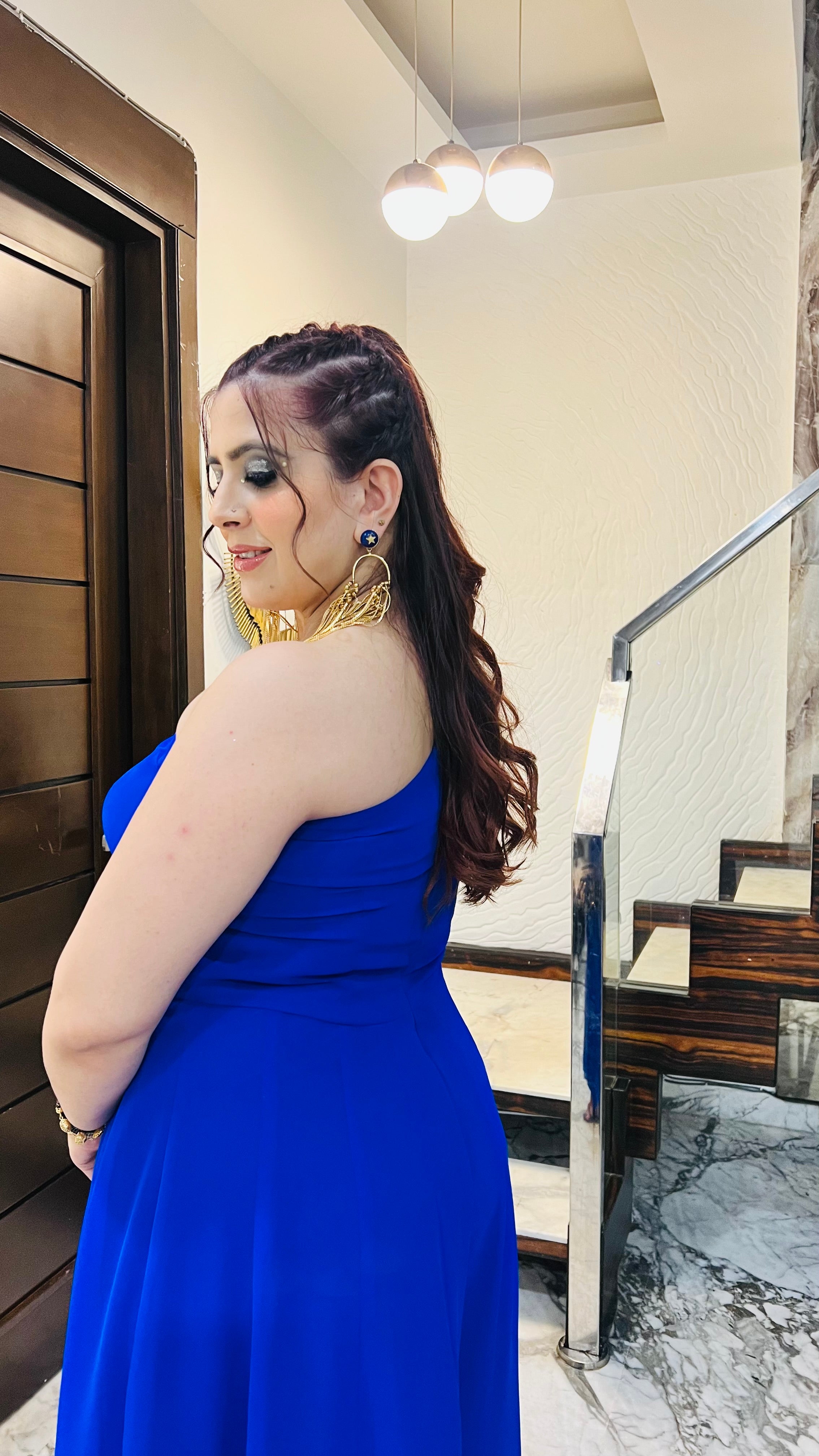 Royal Blue Designer Jumpsuit