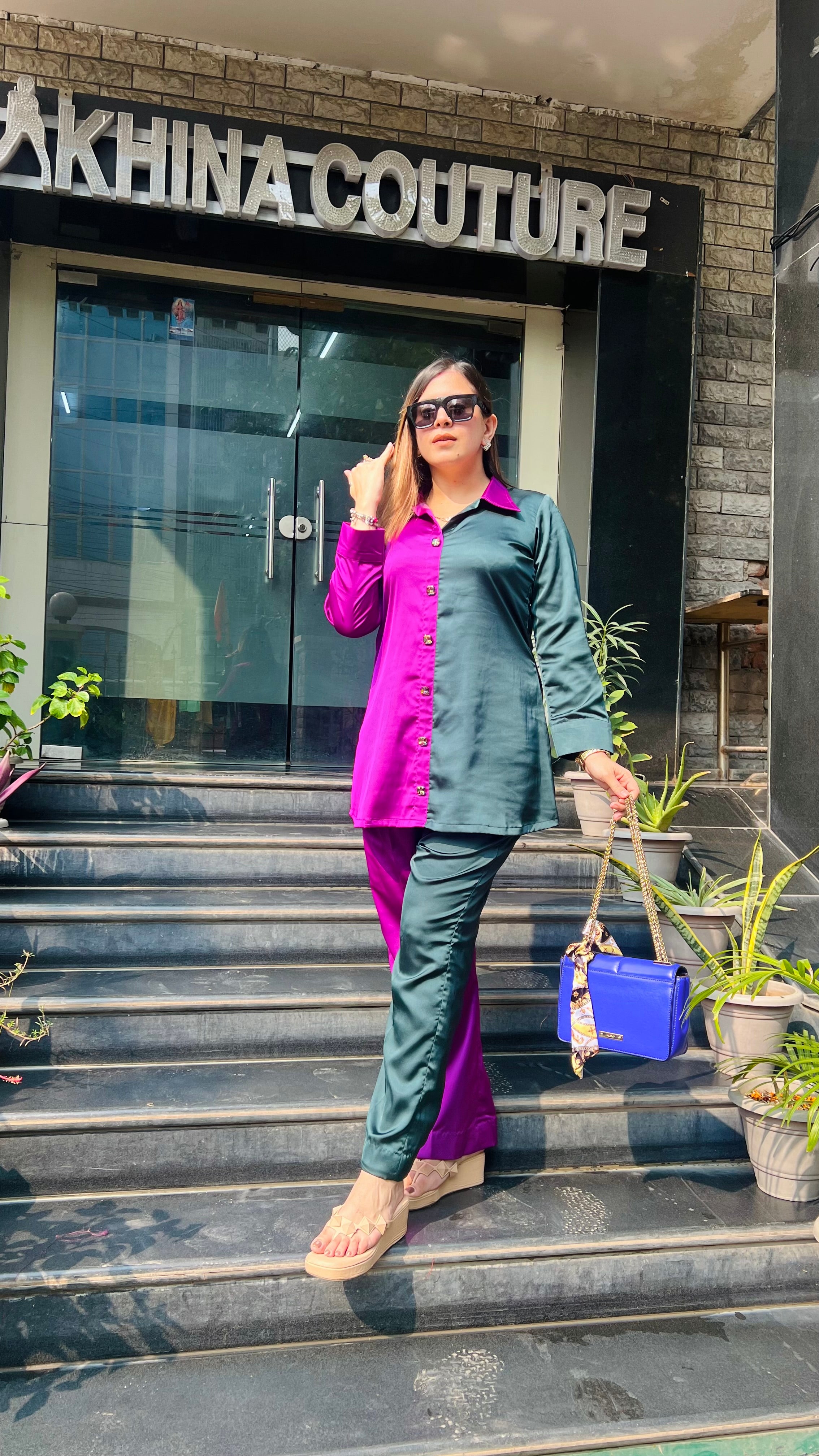 Dual Love Italian Satin Co-ord