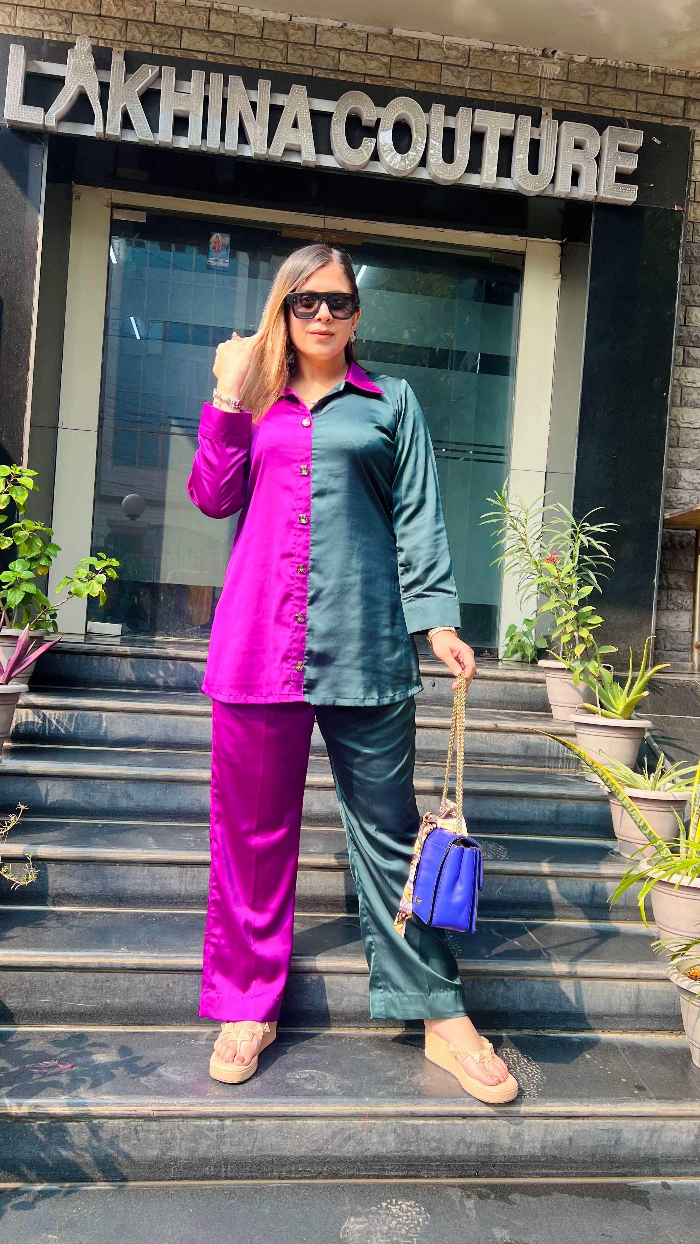 Dual Love Italian Satin Co-ord