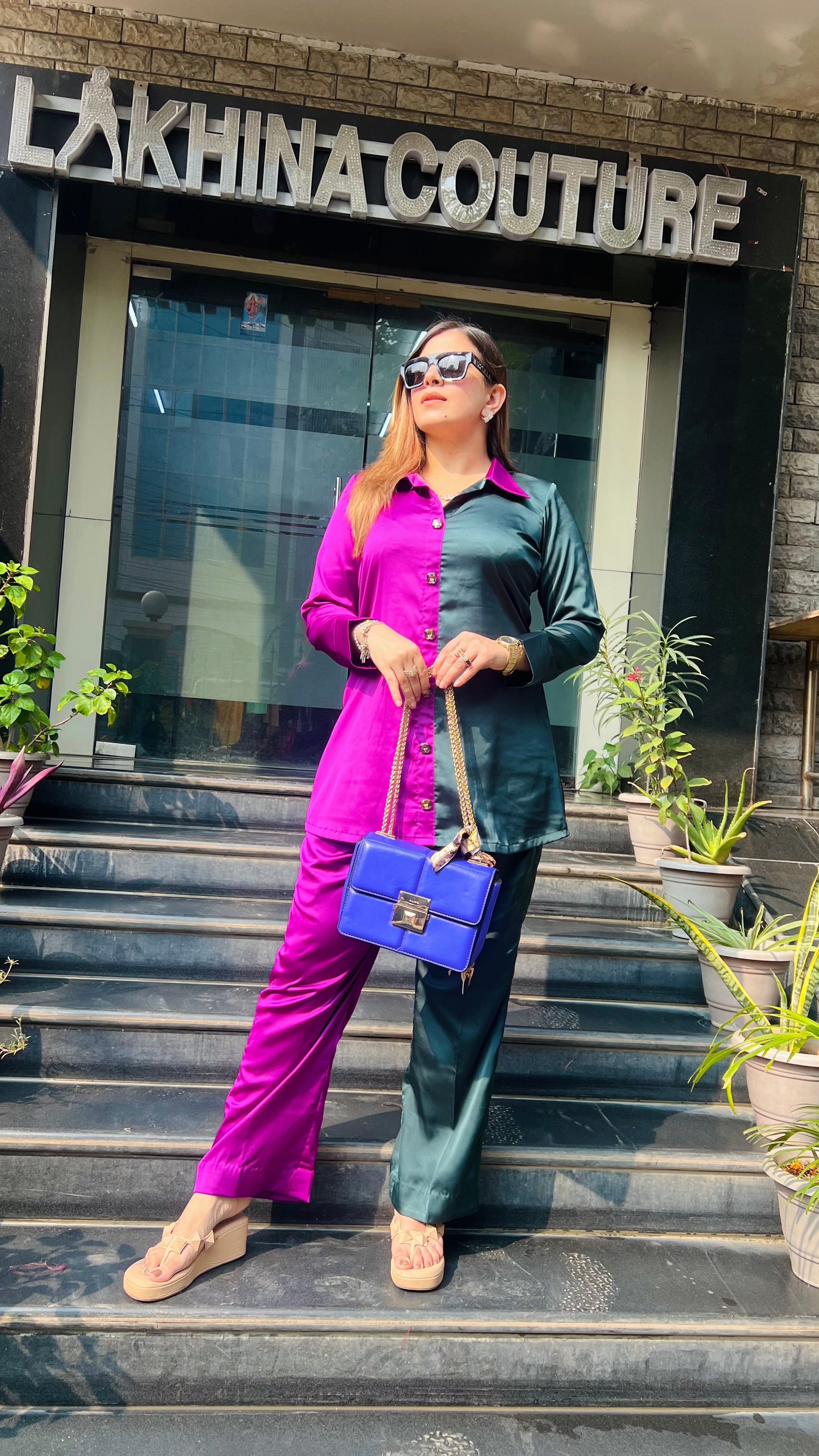 Dual Love Italian Satin Co-ord