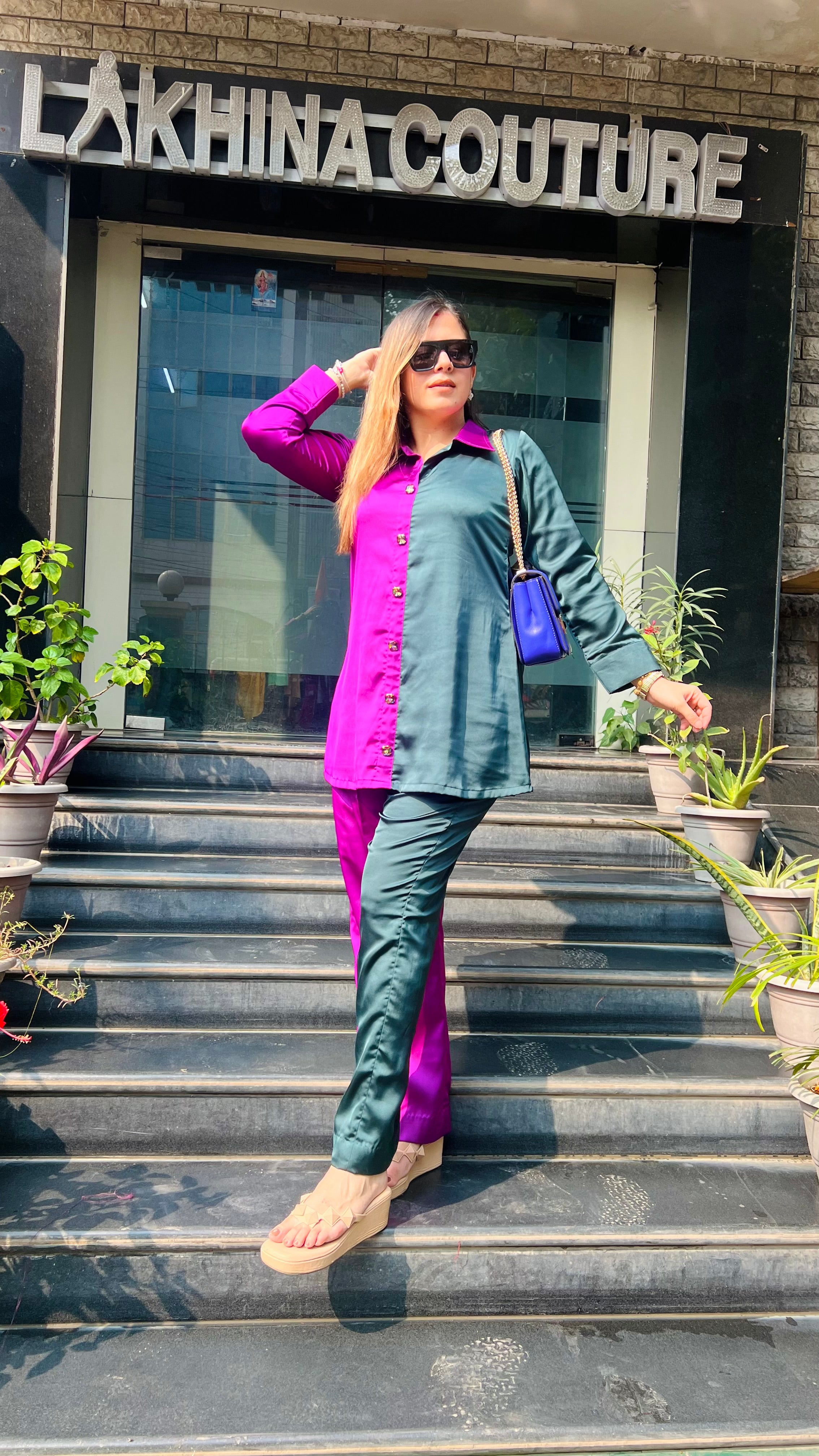 Dual Love Italian Satin Co-ord