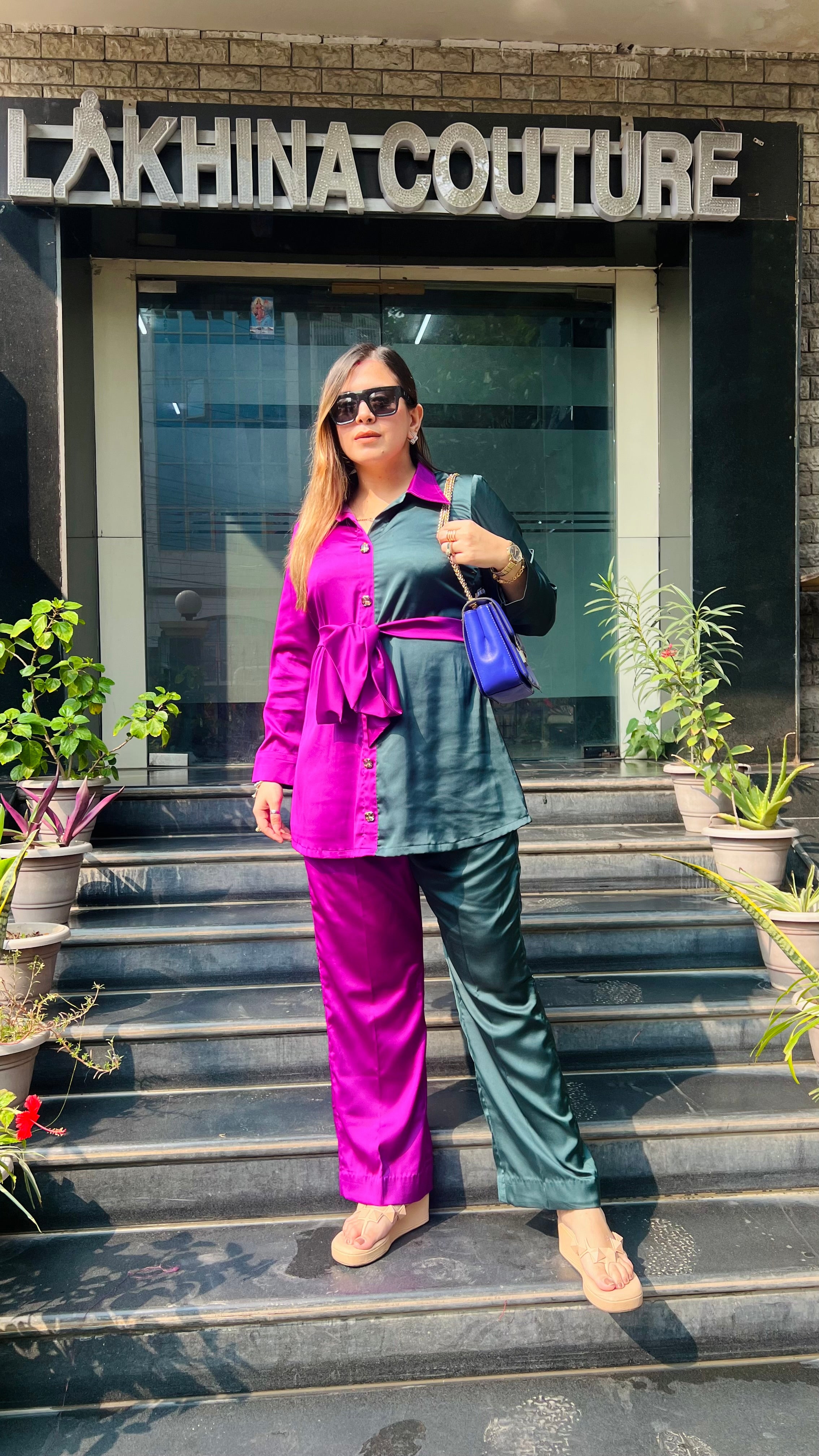 Dual Love Italian Satin Co-ord