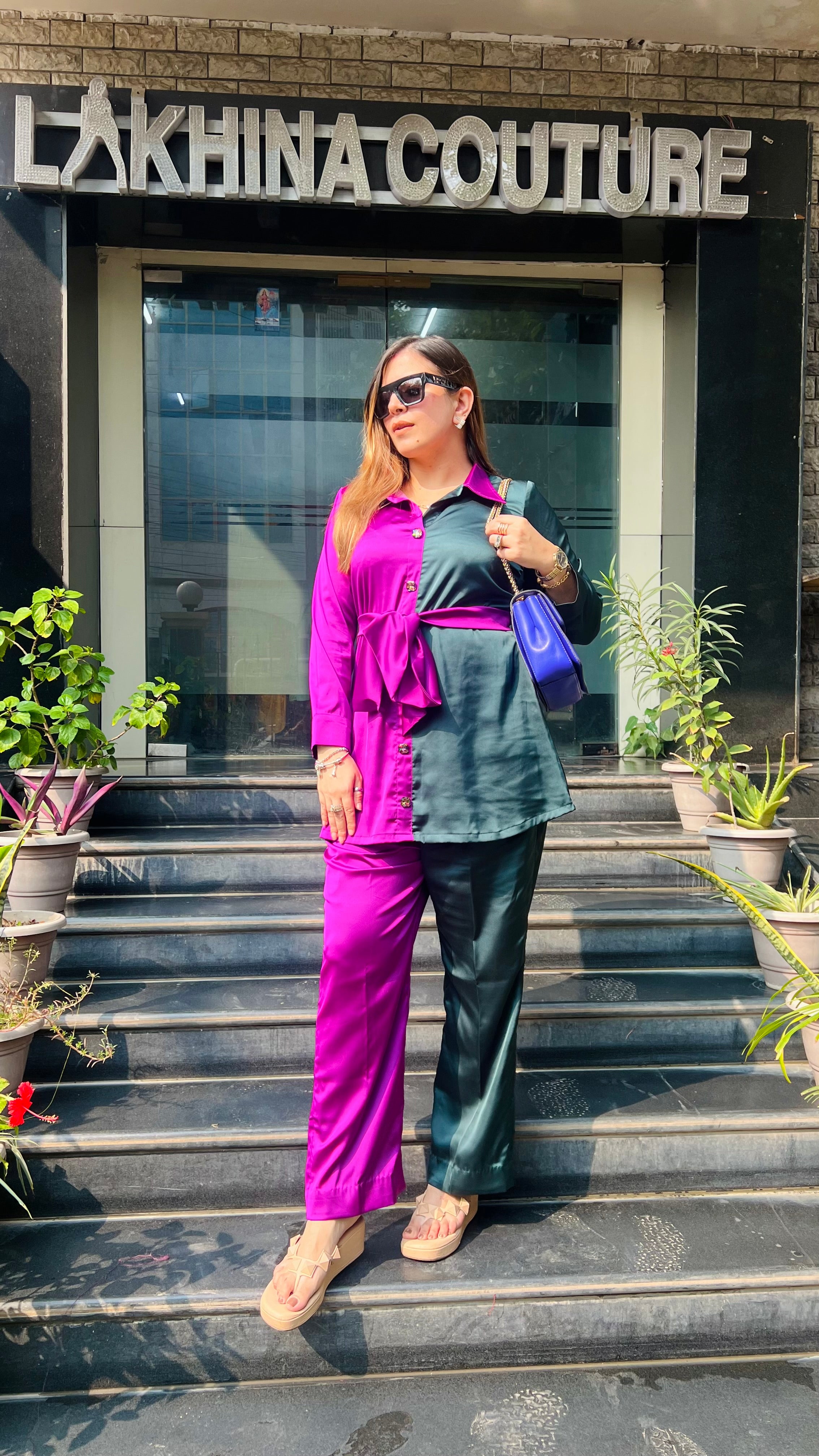 Dual Love Italian Satin Co-ord