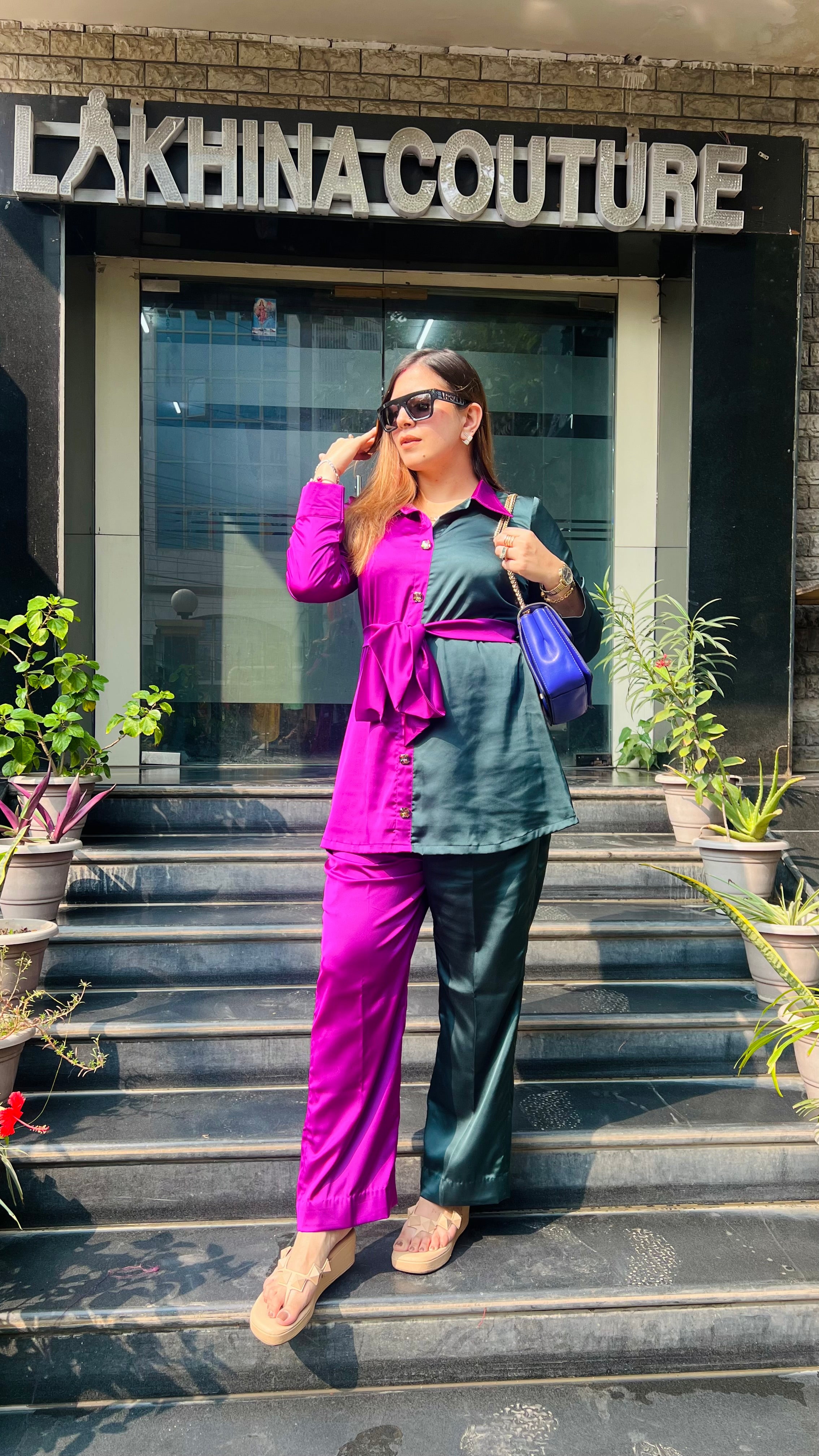 Dual Love Italian Satin Co-ord