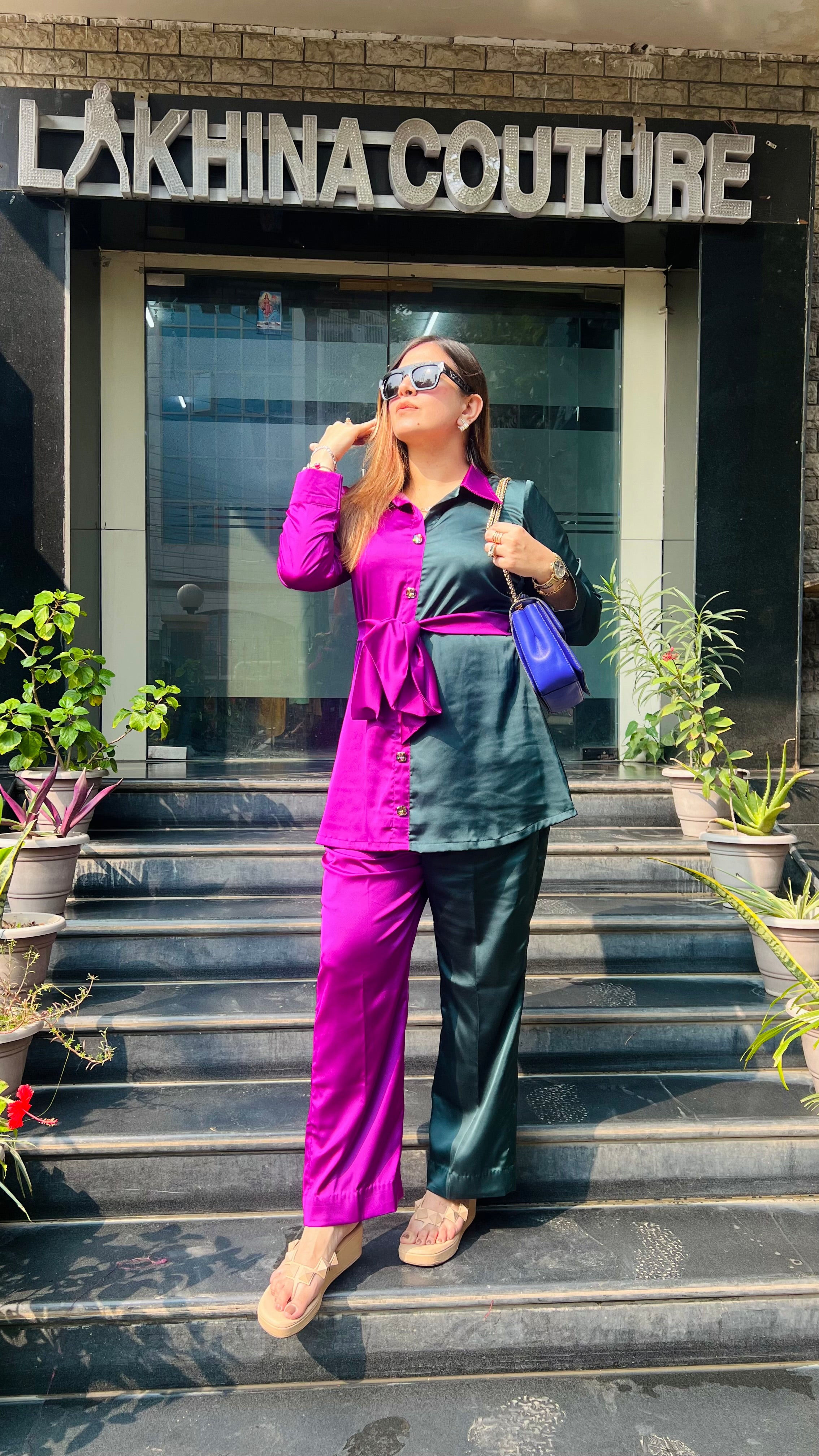 Dual Love Italian Satin Co-ord