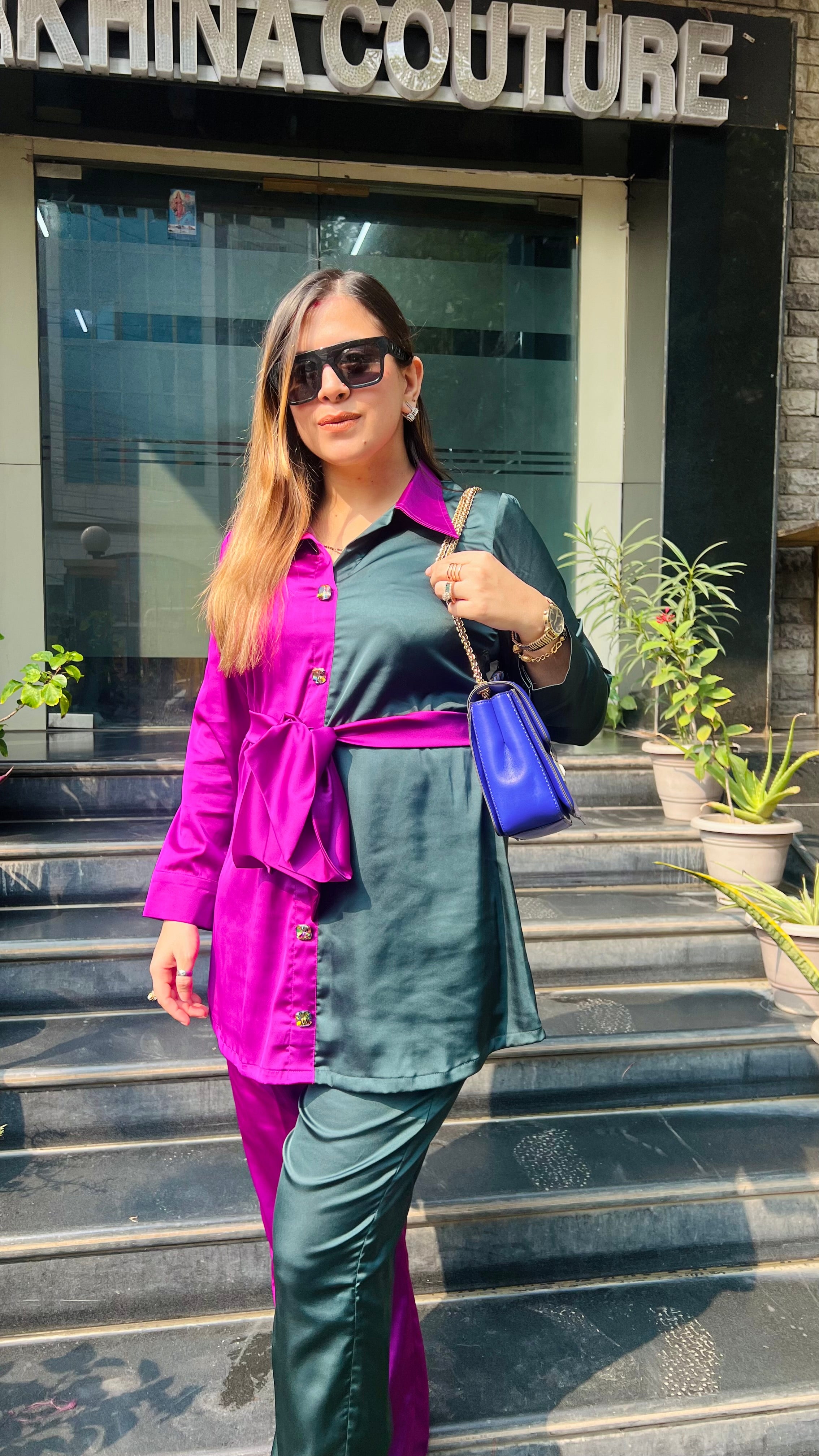 Dual Love Italian Satin Co-ord