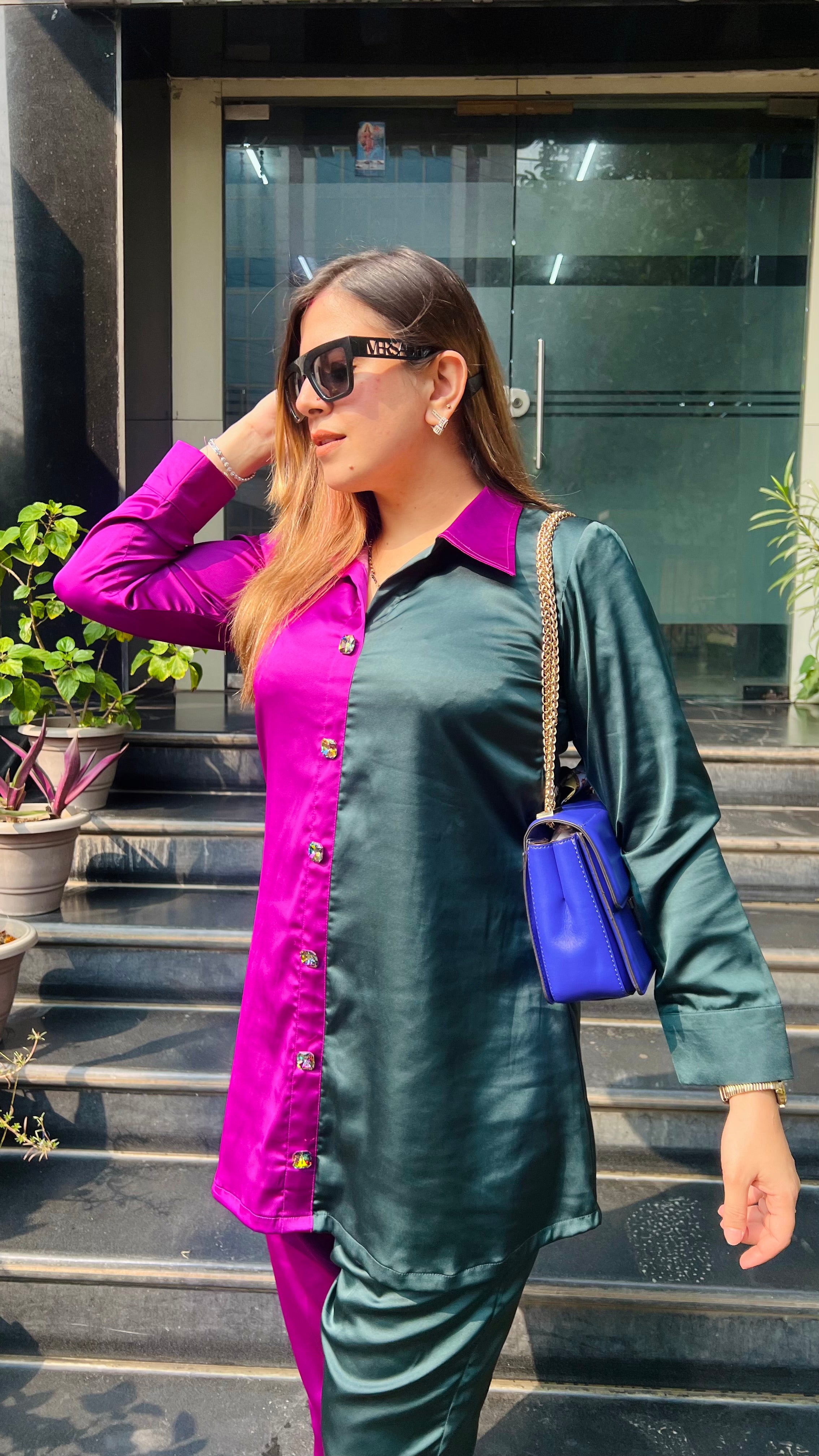 Dual Love Italian Satin Co-ord