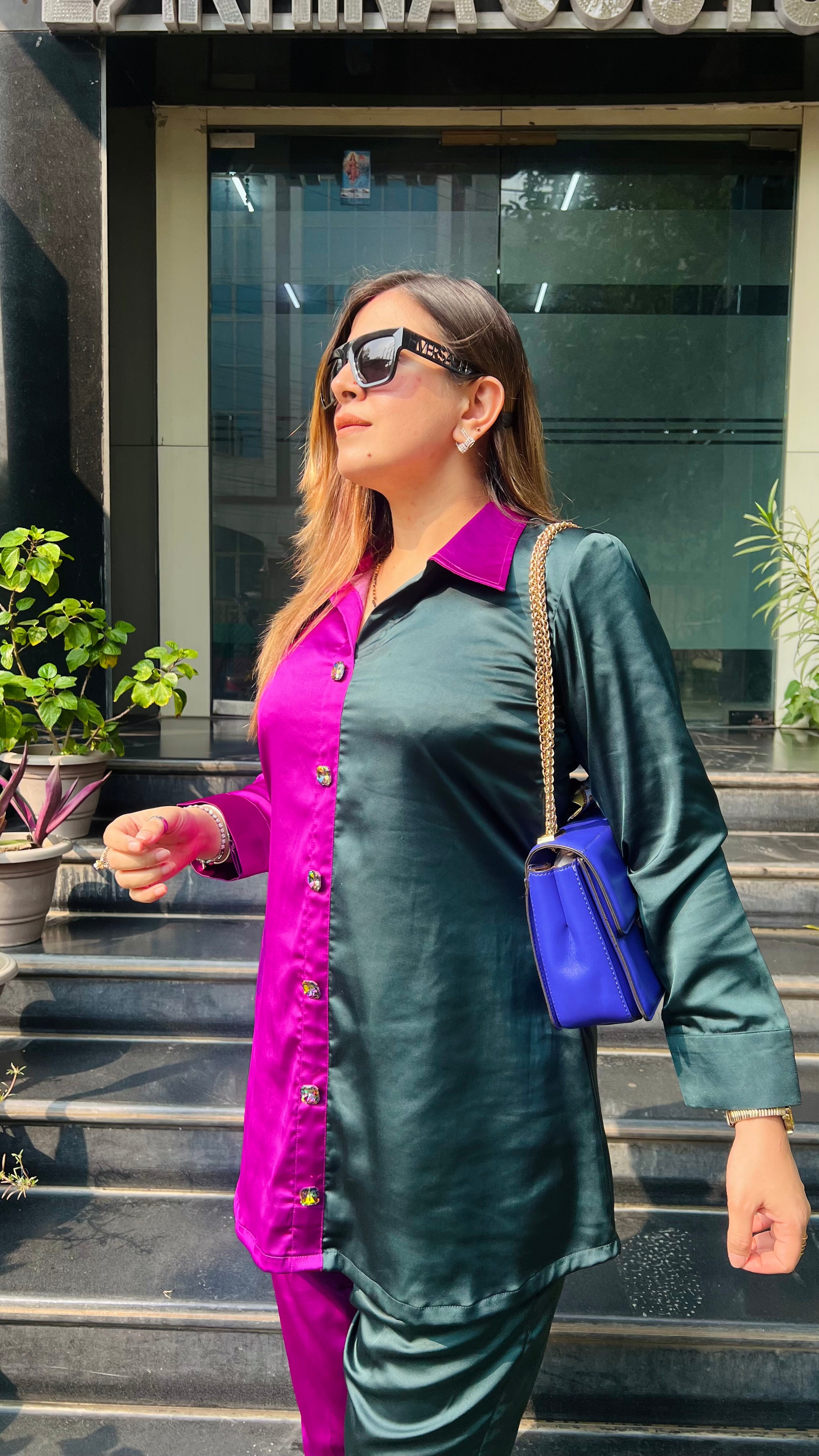 Dual Love Italian Satin Co-ord