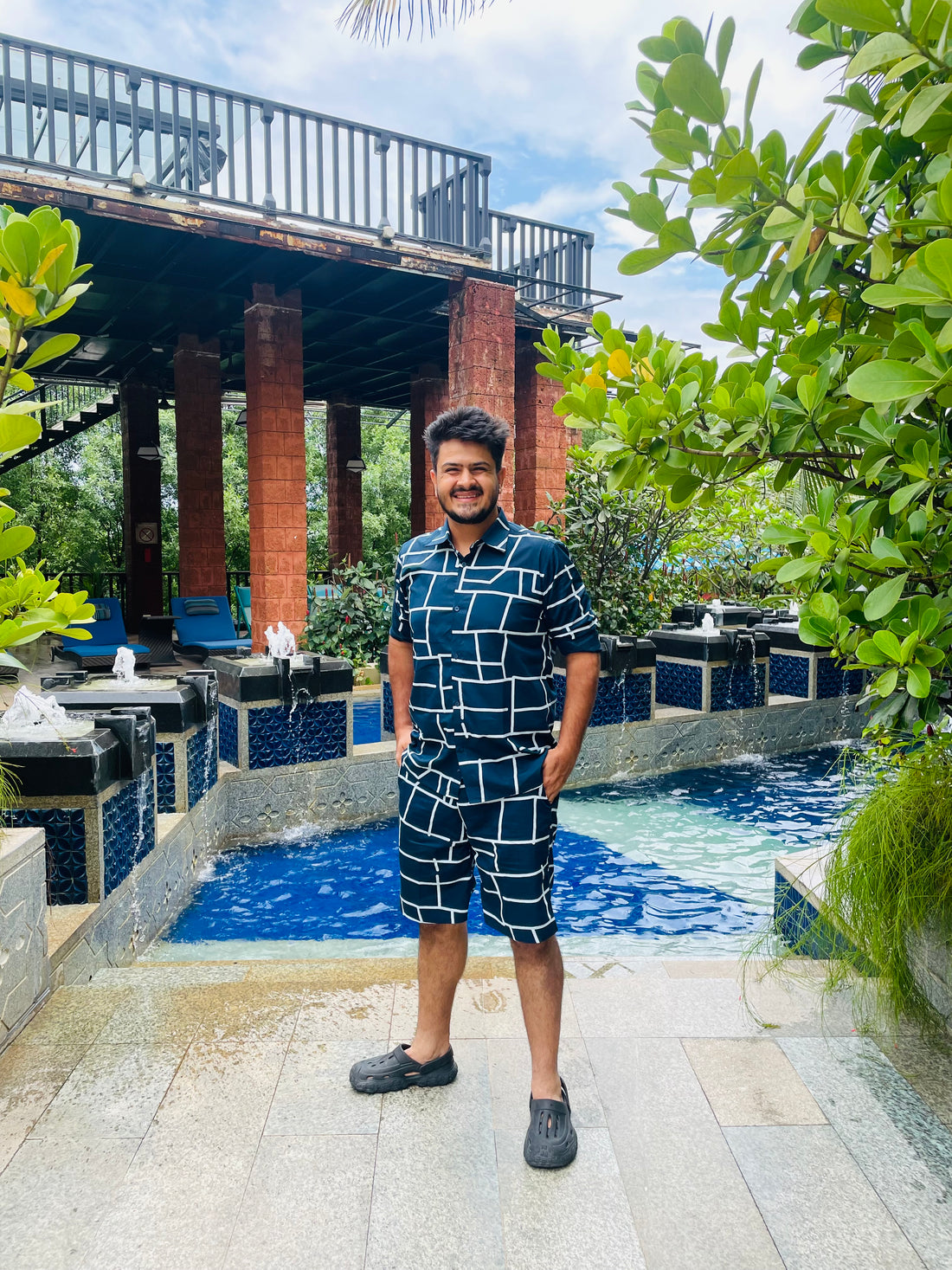 Menswear Navy Blue Co-Ord Set