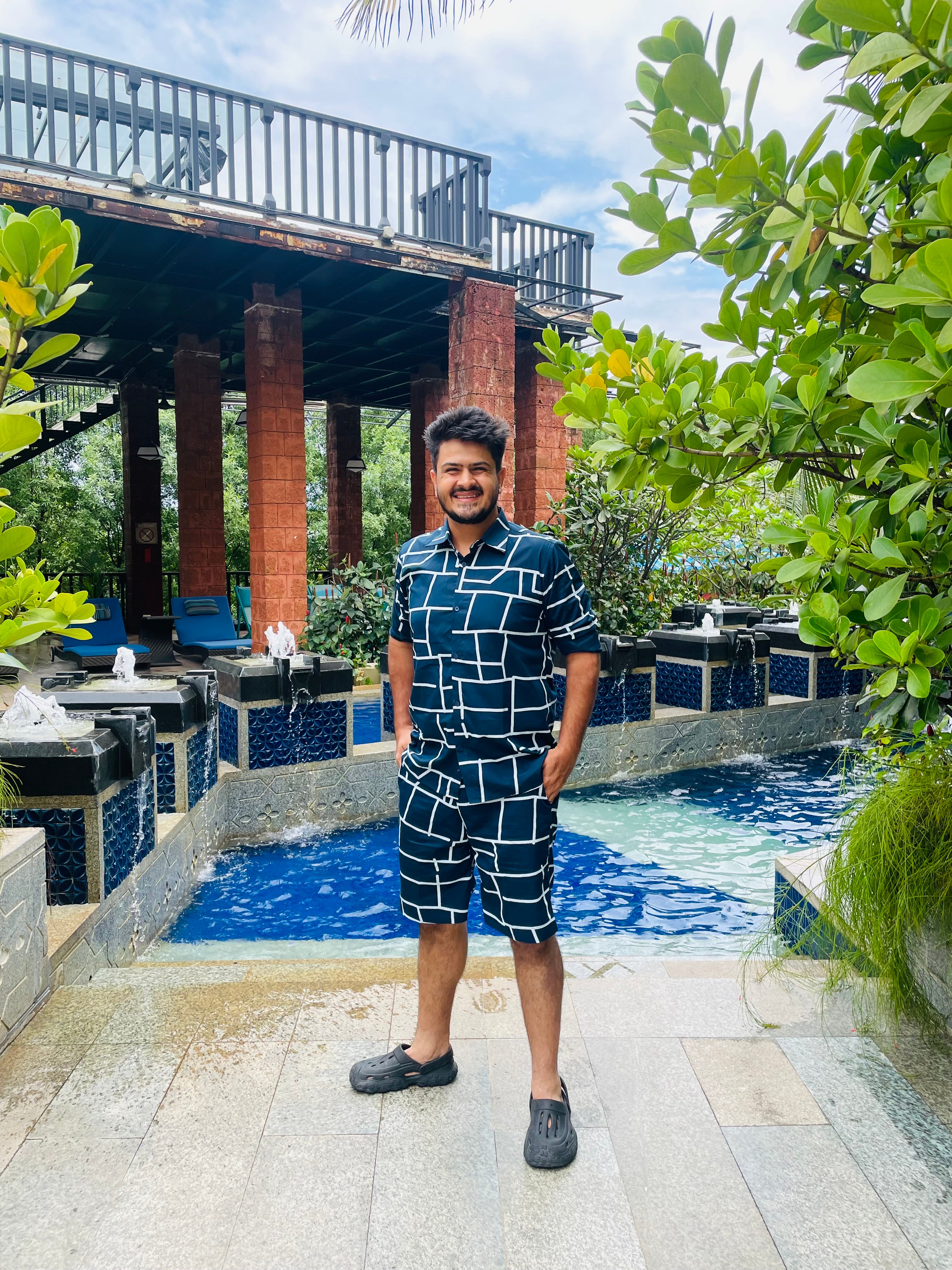 Menswear Navy Blue Co-Ord Set