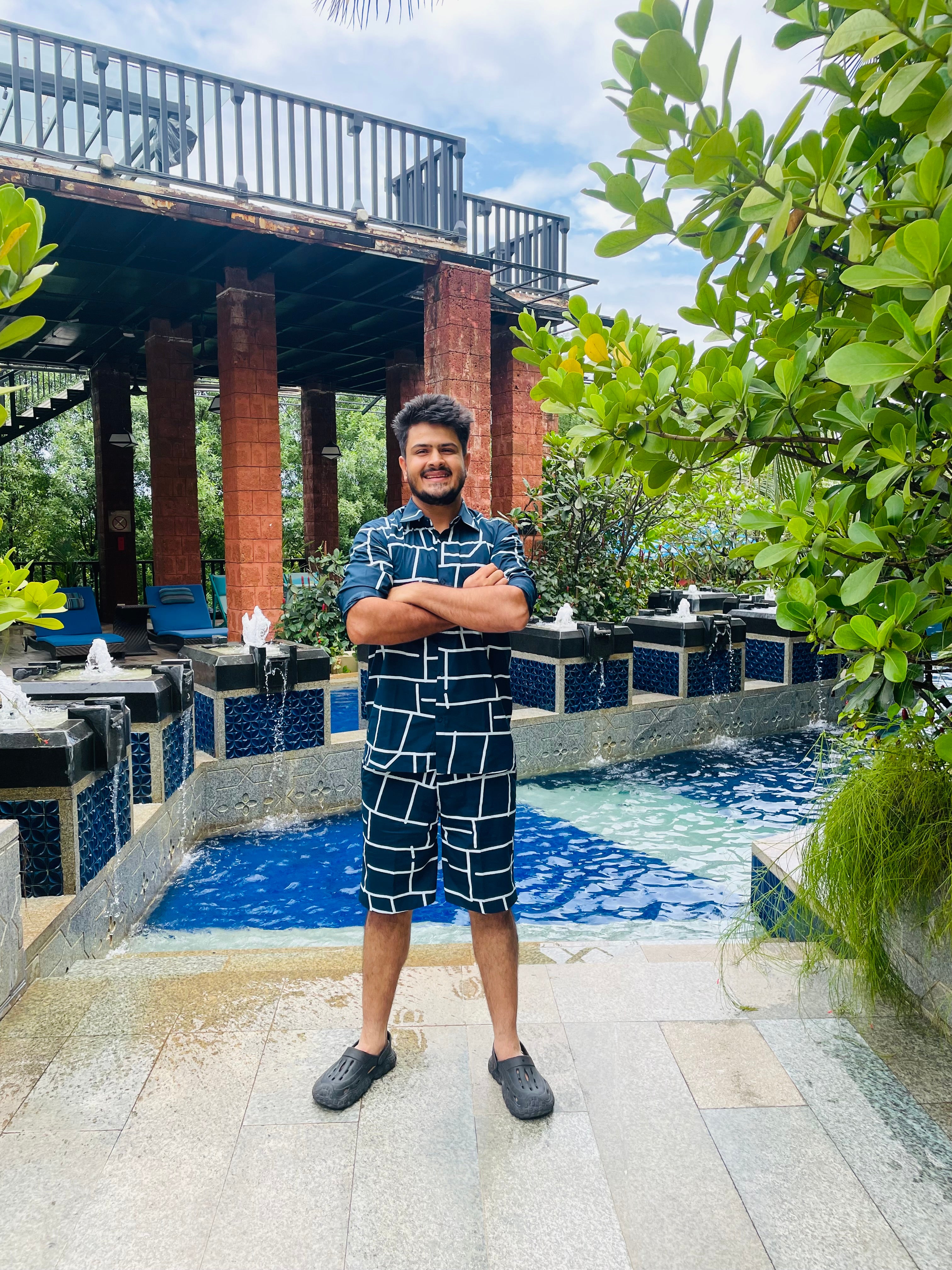 Menswear Navy Blue Co-Ord Set