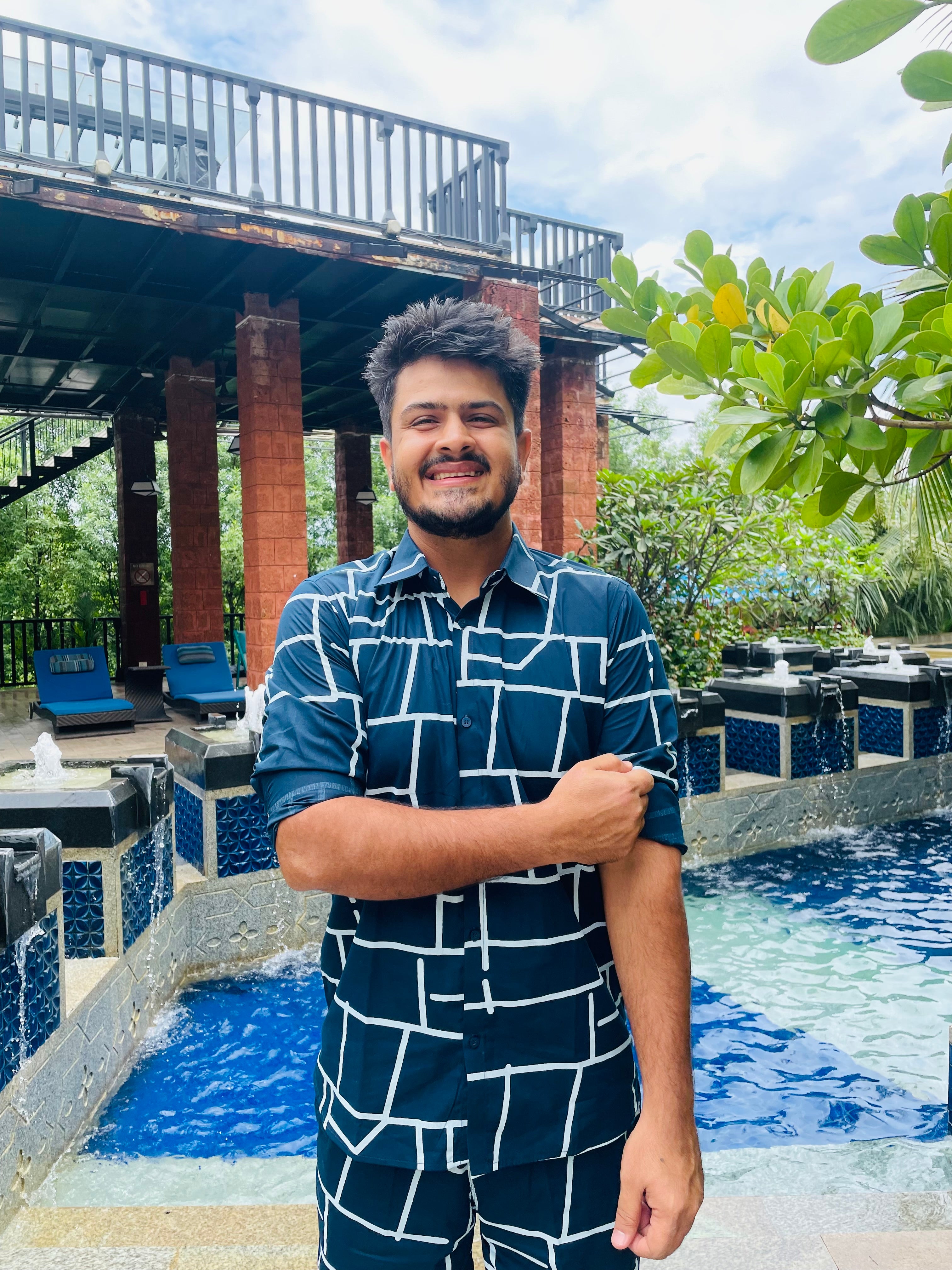 Menswear Navy Blue Co-Ord Set