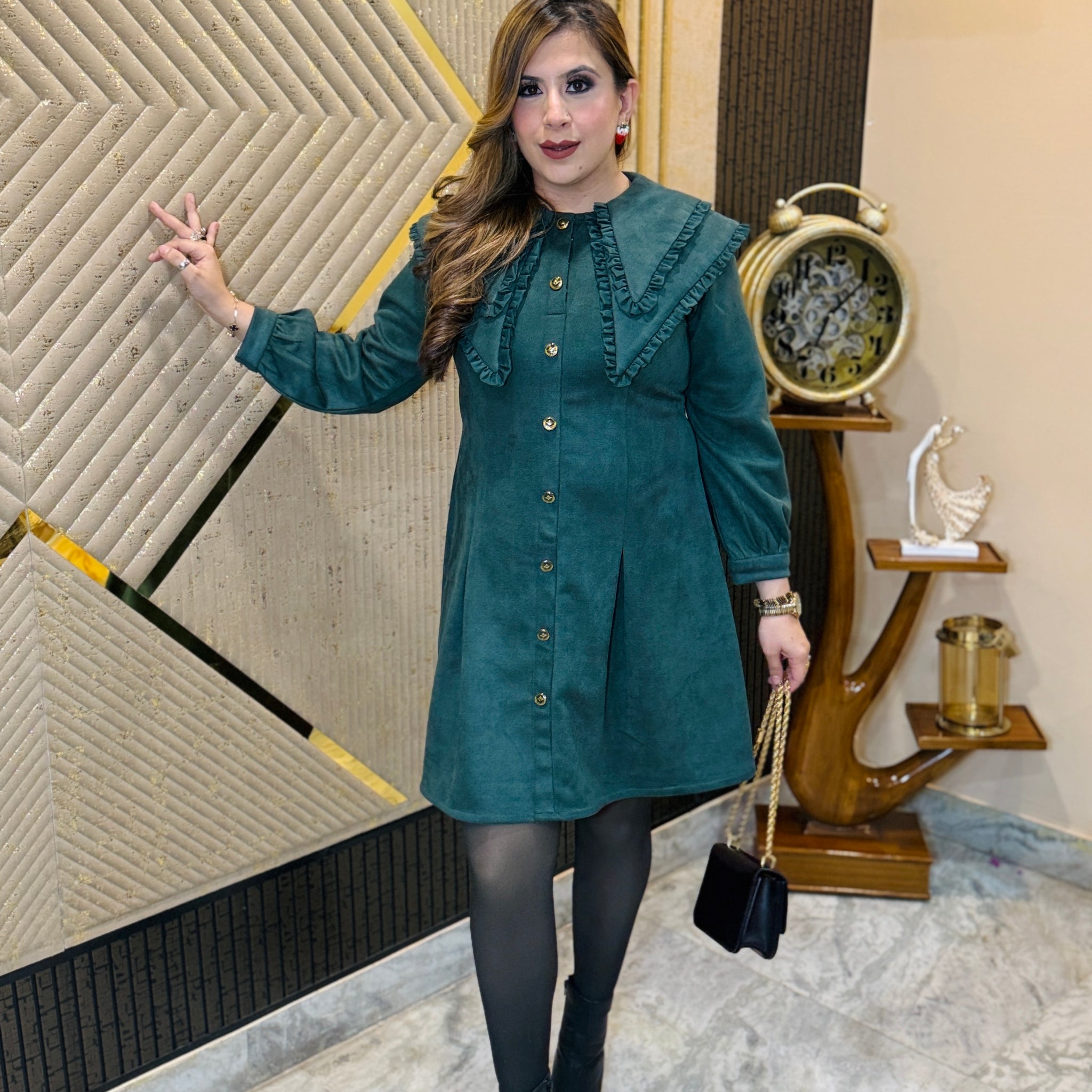 Green Visa Birthday Dress