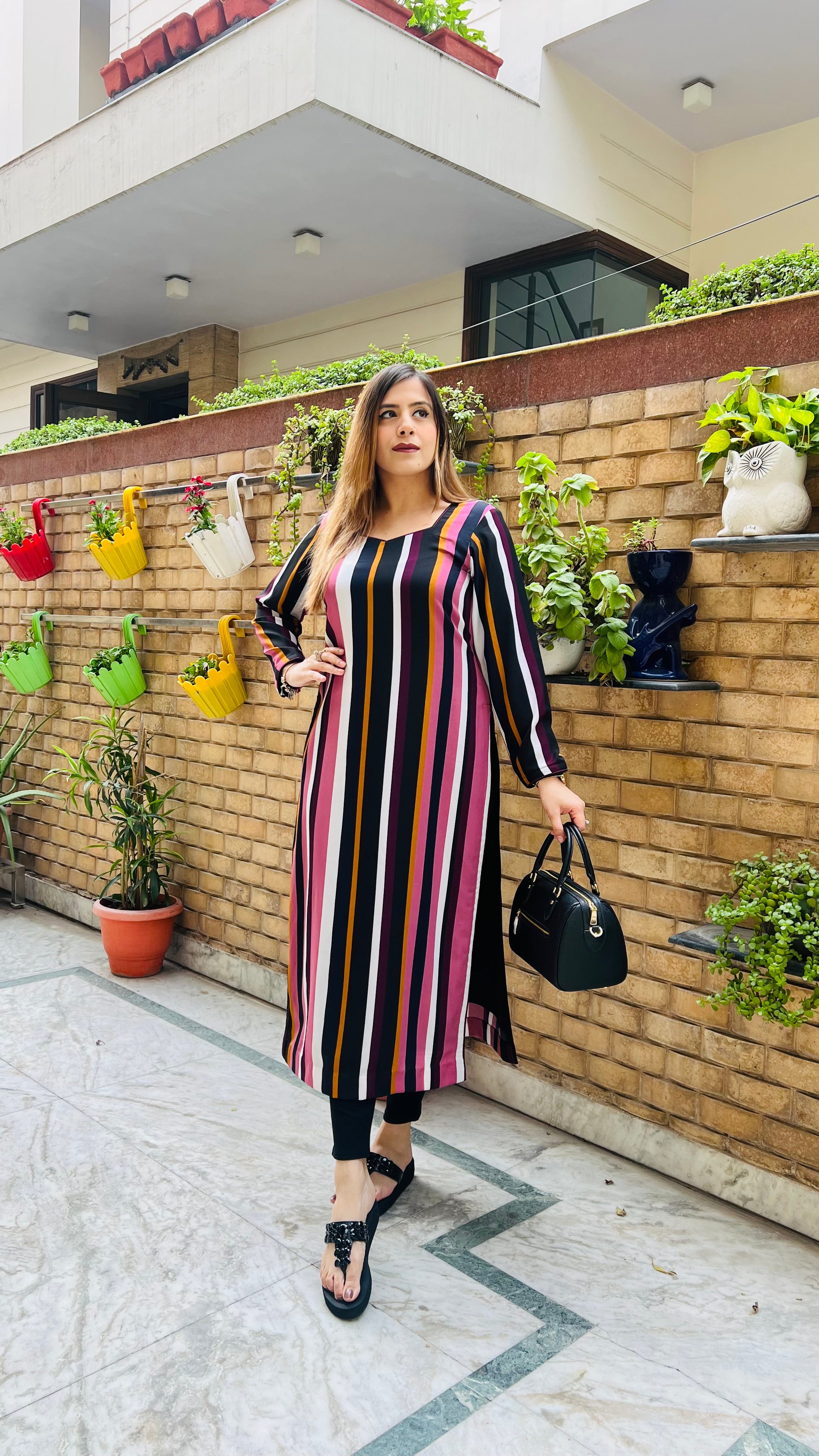 Stunning Stripes Kurti