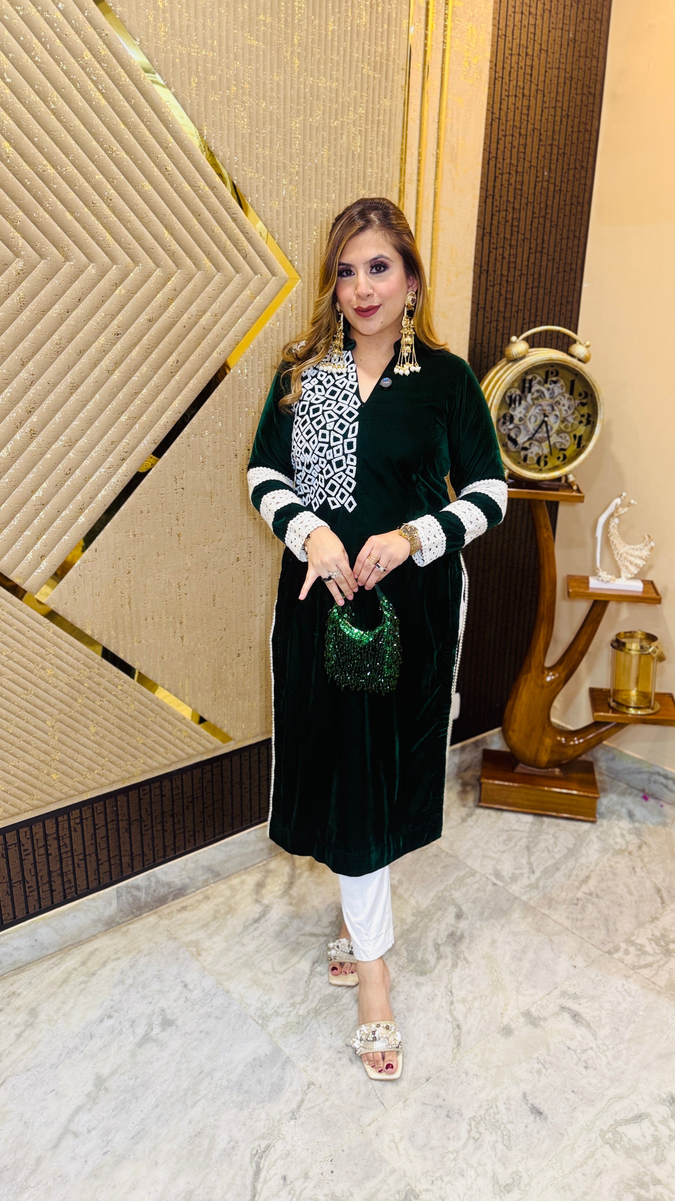 Green Pearl Kurti