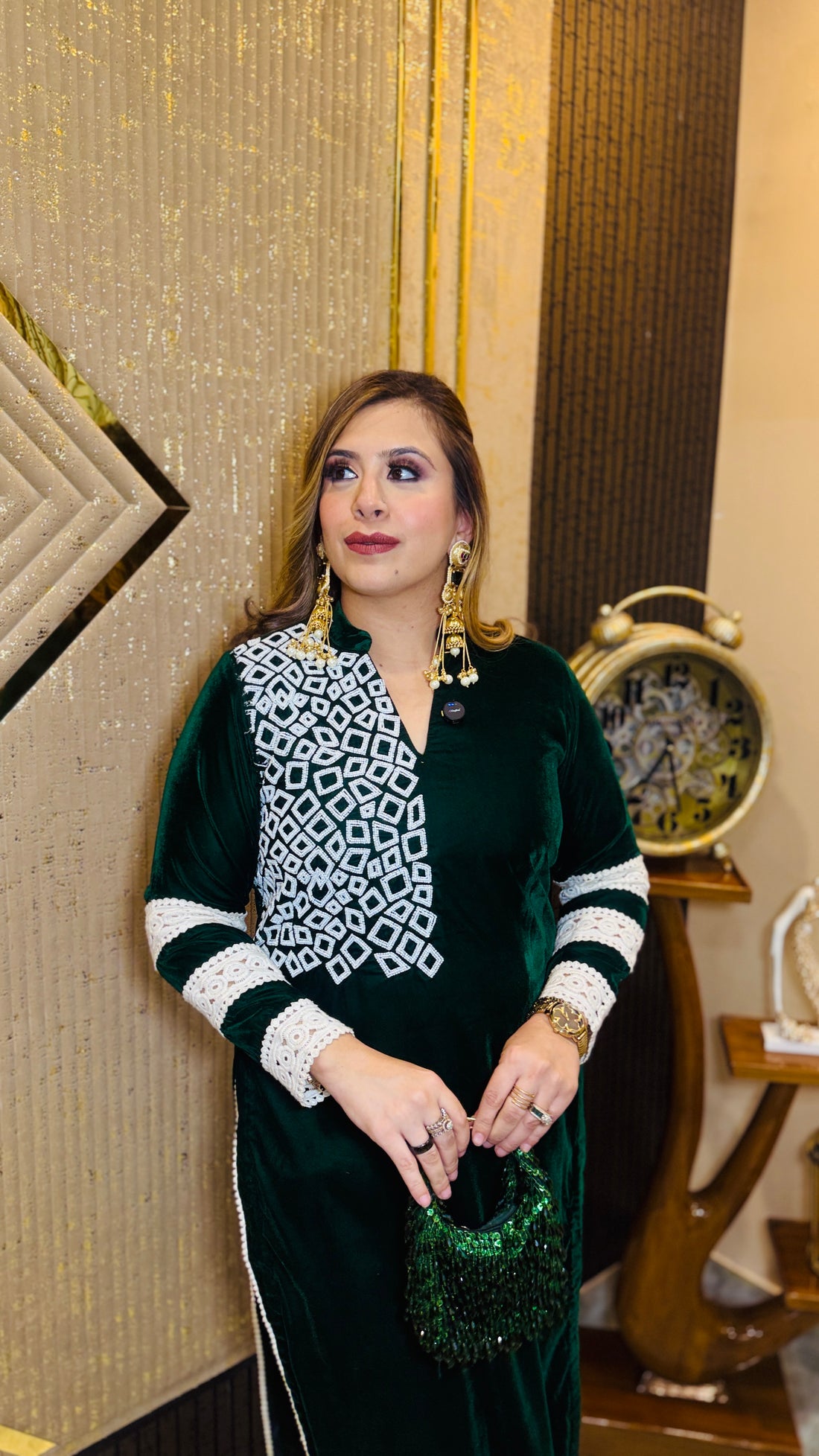 Green Pearl Kurti