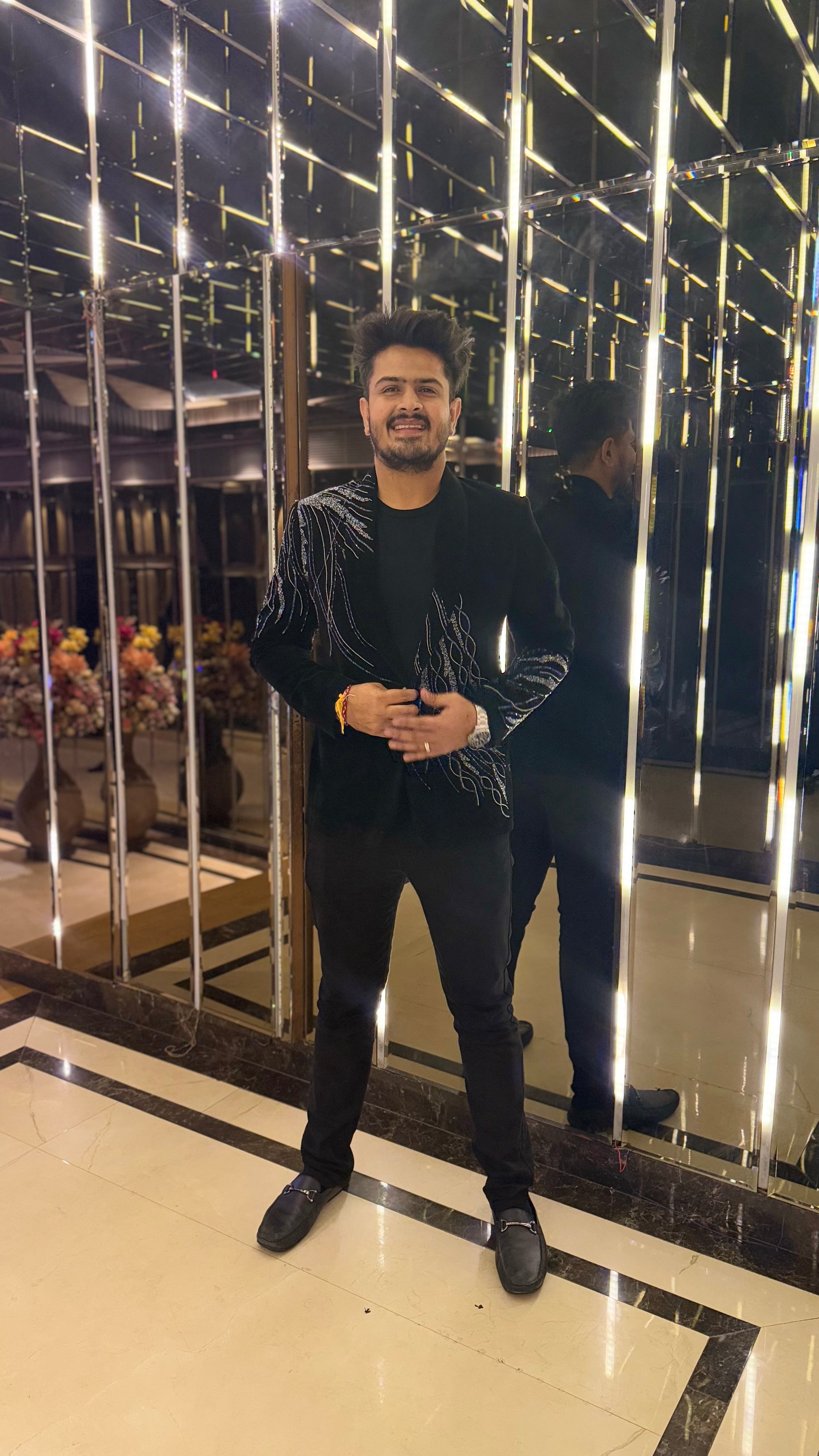 Menswear Dapper Black Blazer