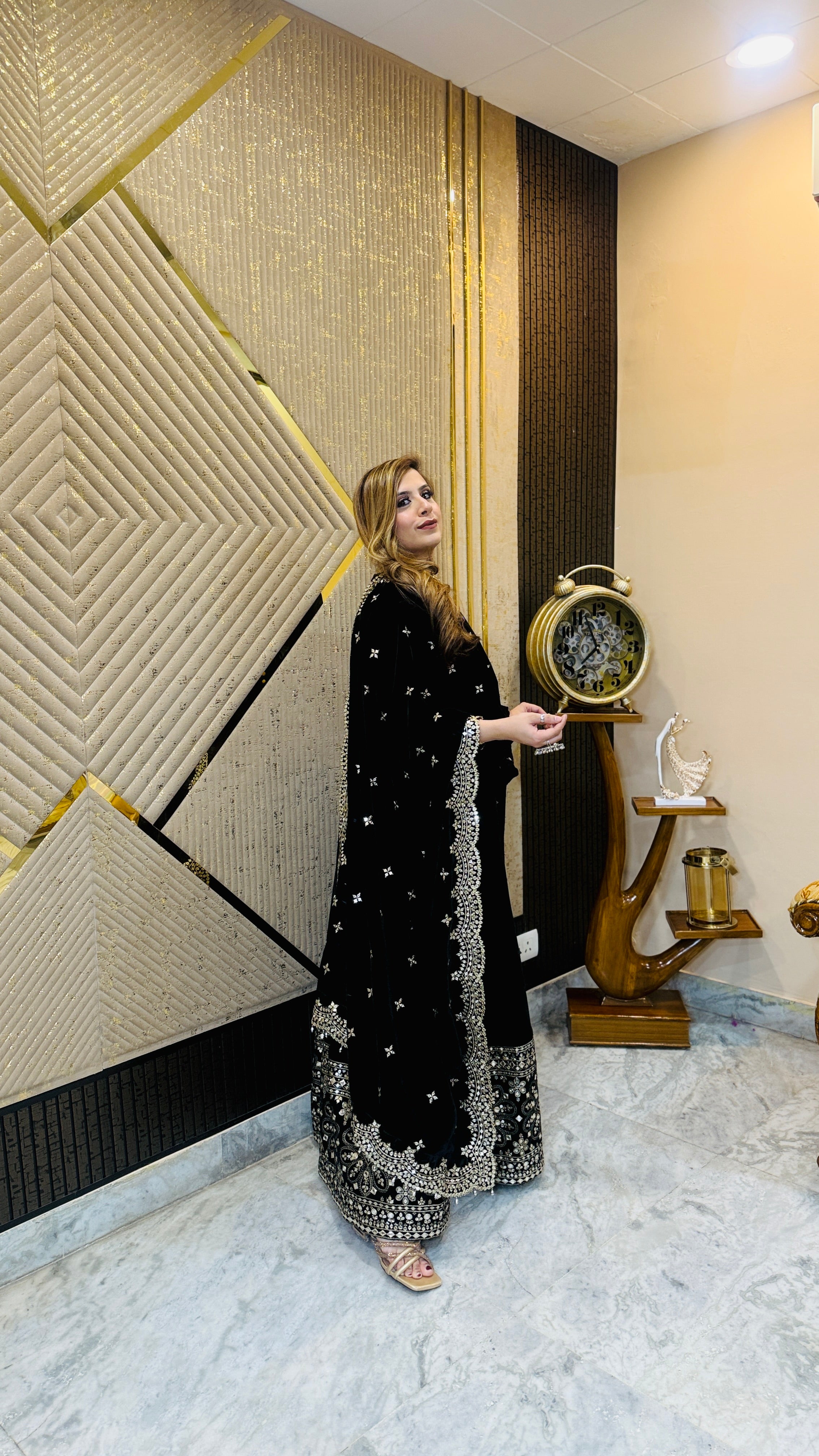 Venom Black Anarkali