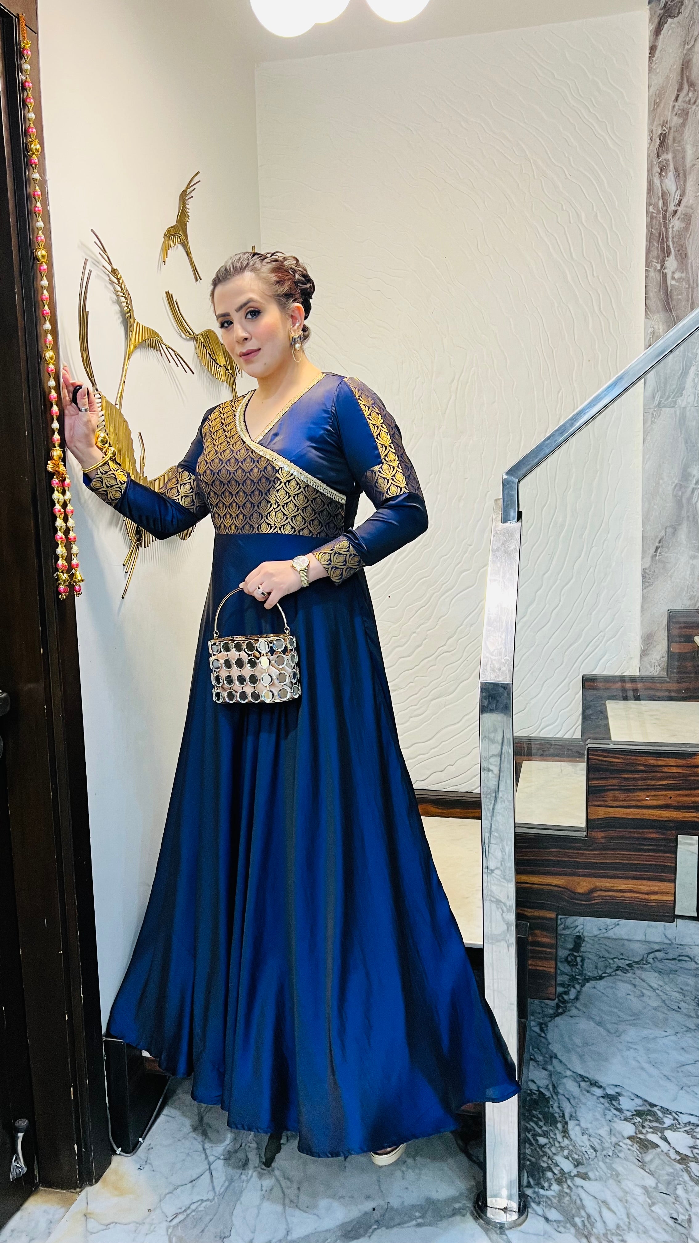 Dual Blue Winter Gown