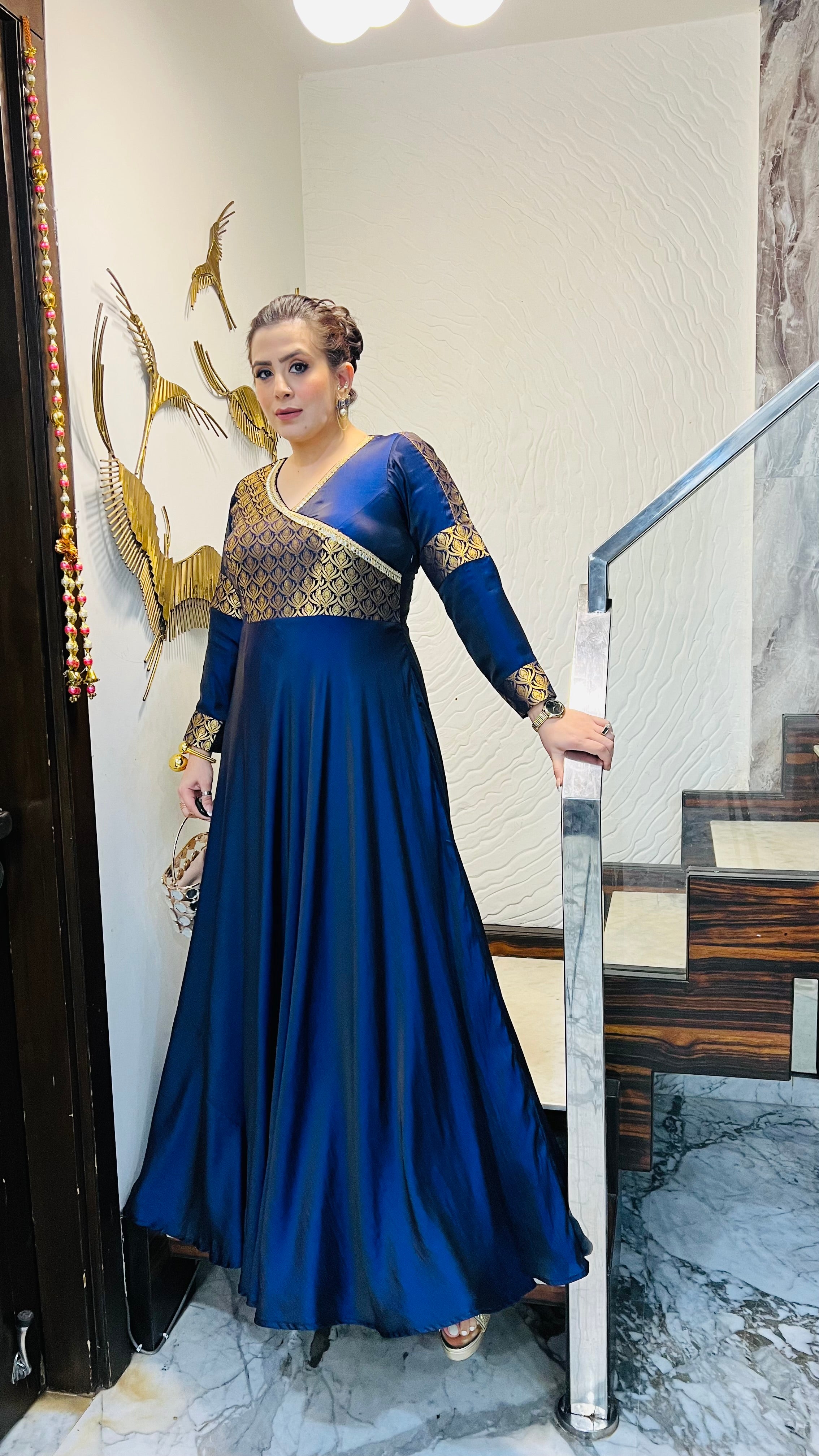 Dual Blue Winter Gown